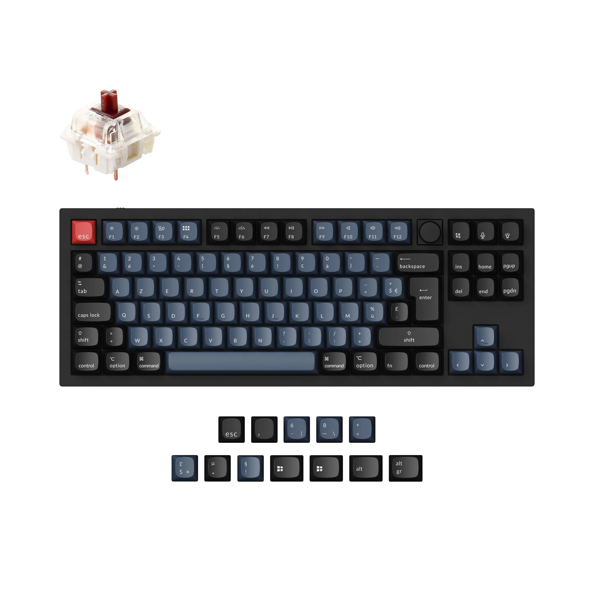 Keychron Q3 QMK Custom Mechanical Keyboard ISO Layout Collection - Image 8