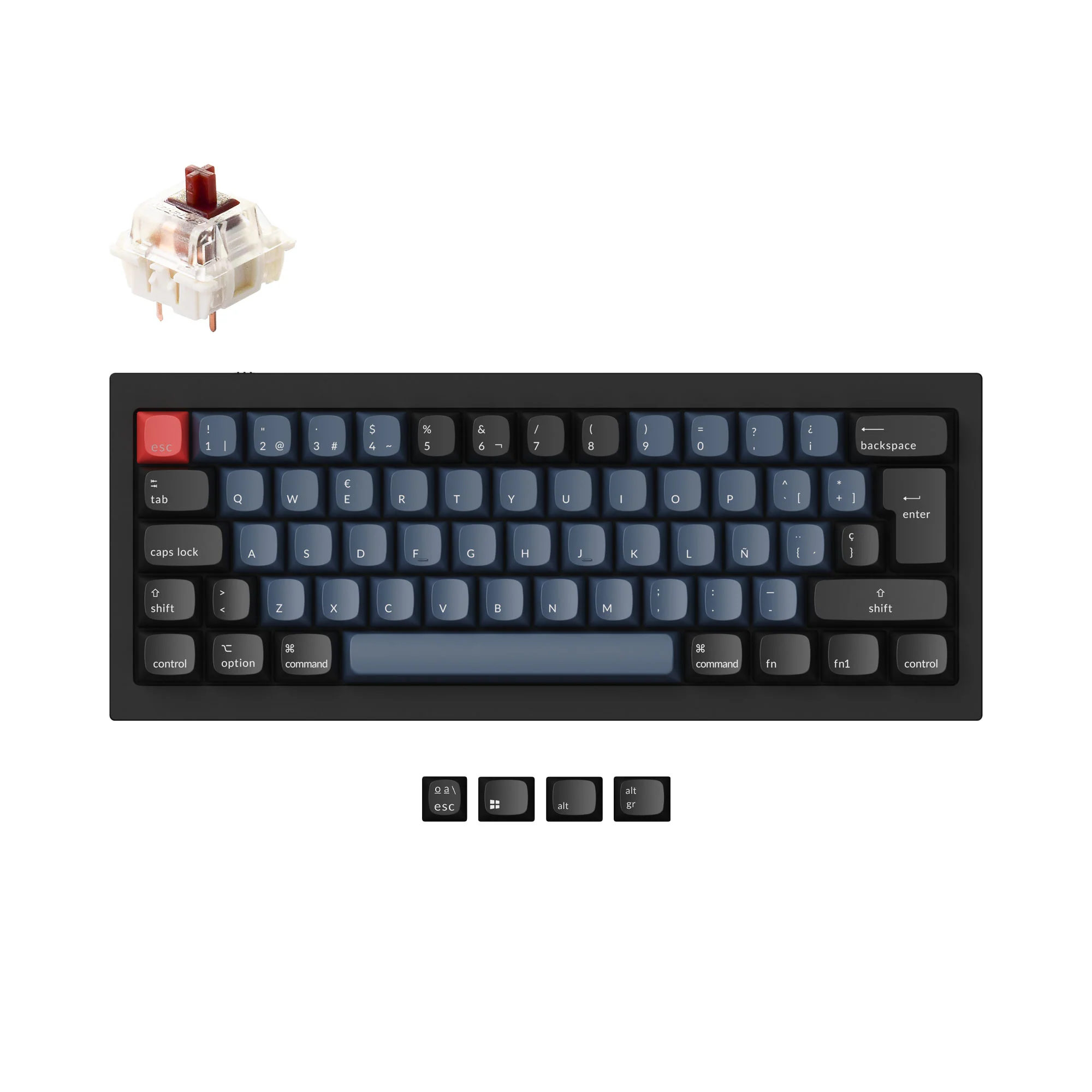 Keychron Q4 QMK Custom Mechanical Keyboard ISO Layout Collection - Image 10