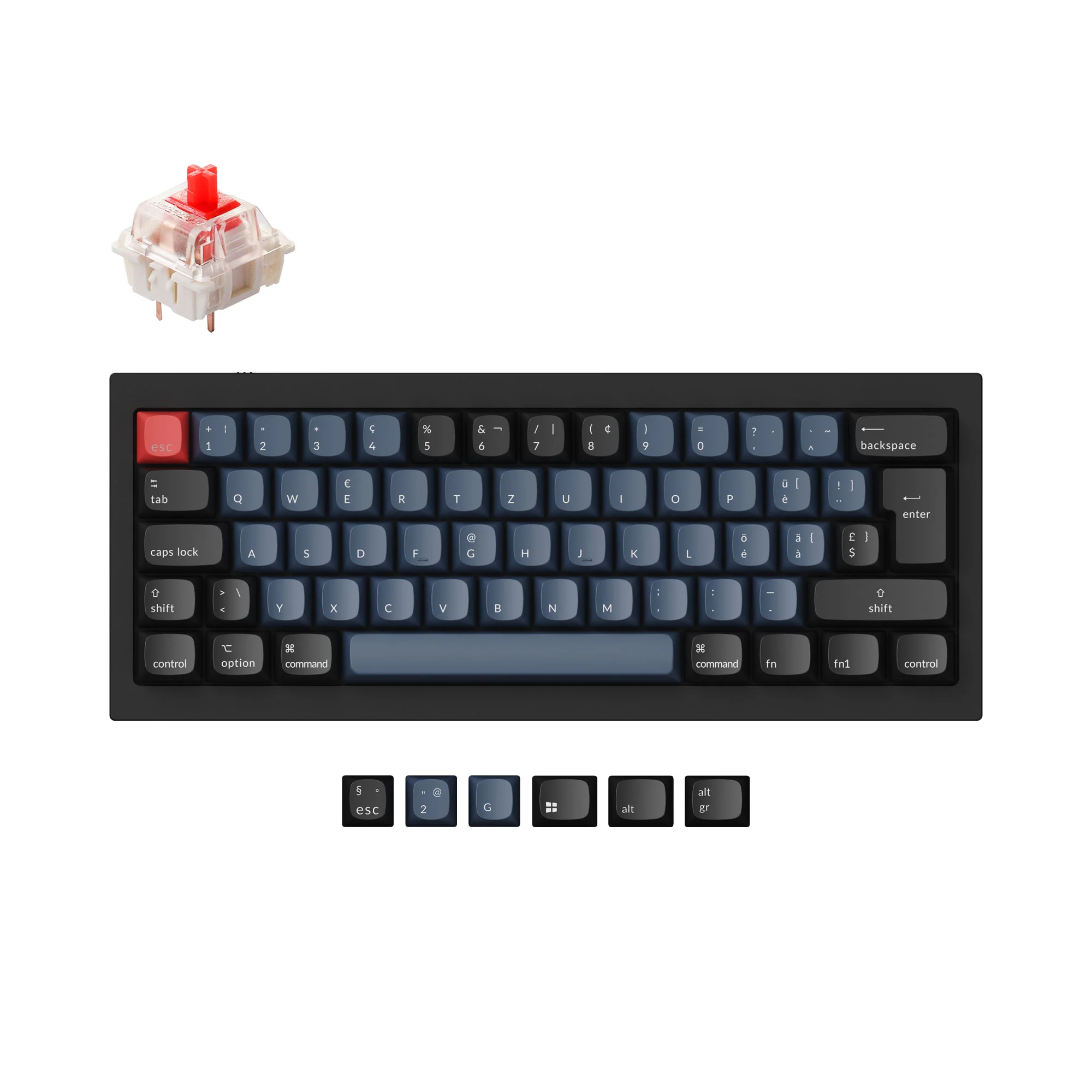 Keychron Q4 QMK Custom Mechanical Keyboard ISO Layout Collection - Image 11