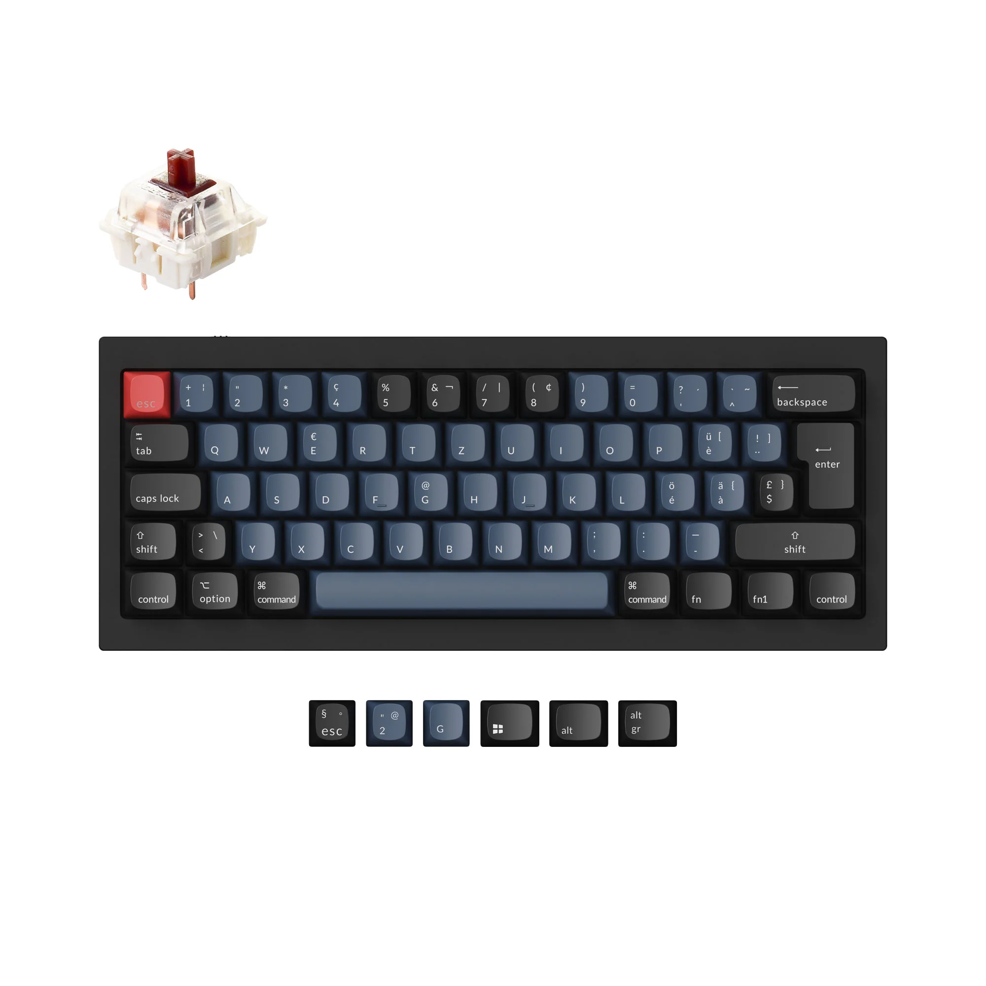 Keychron Q4 QMK Custom Mechanical Keyboard ISO Layout Collection - Image 12