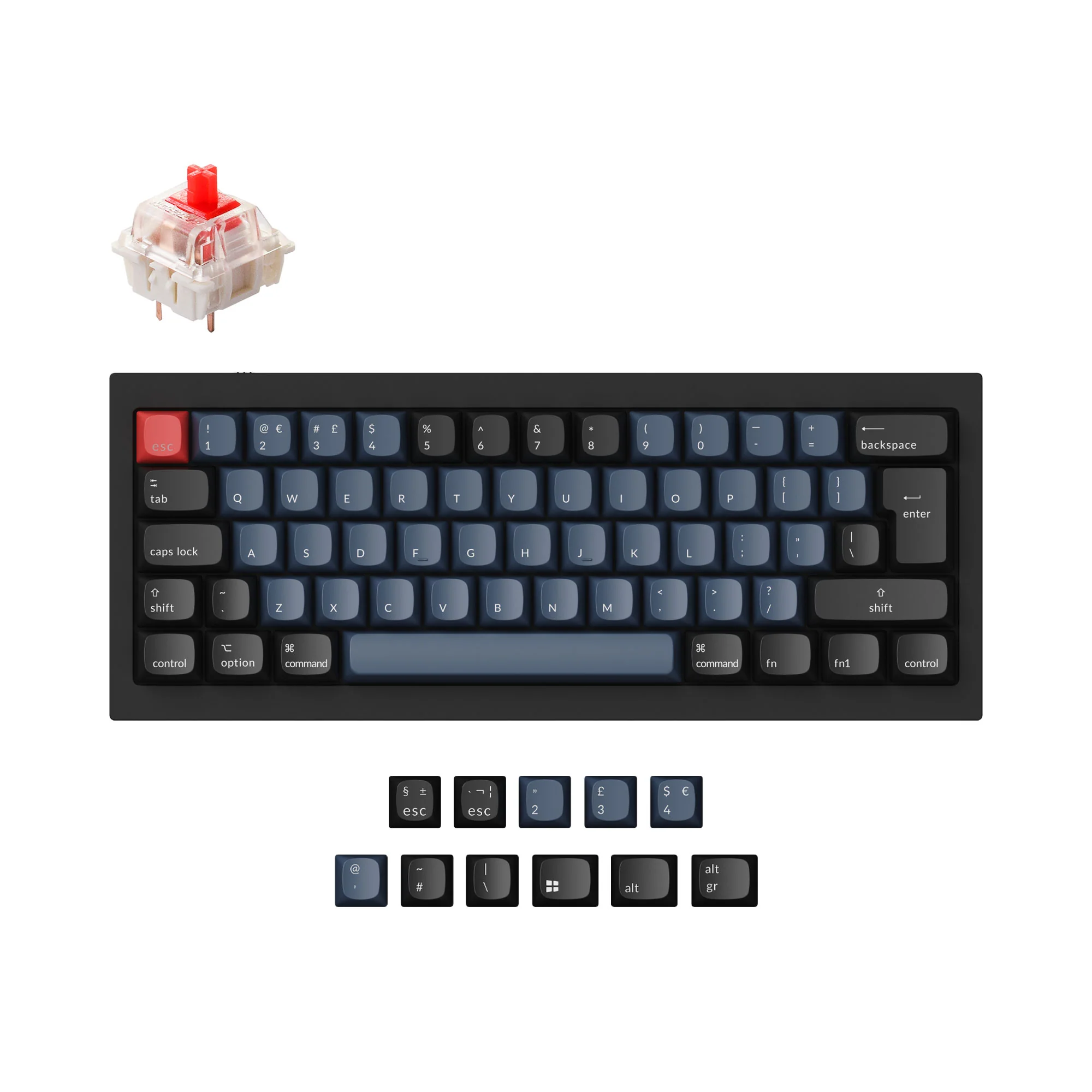 Keychron Q4 QMK Custom Mechanical Keyboard ISO Layout Collection - Image 3
