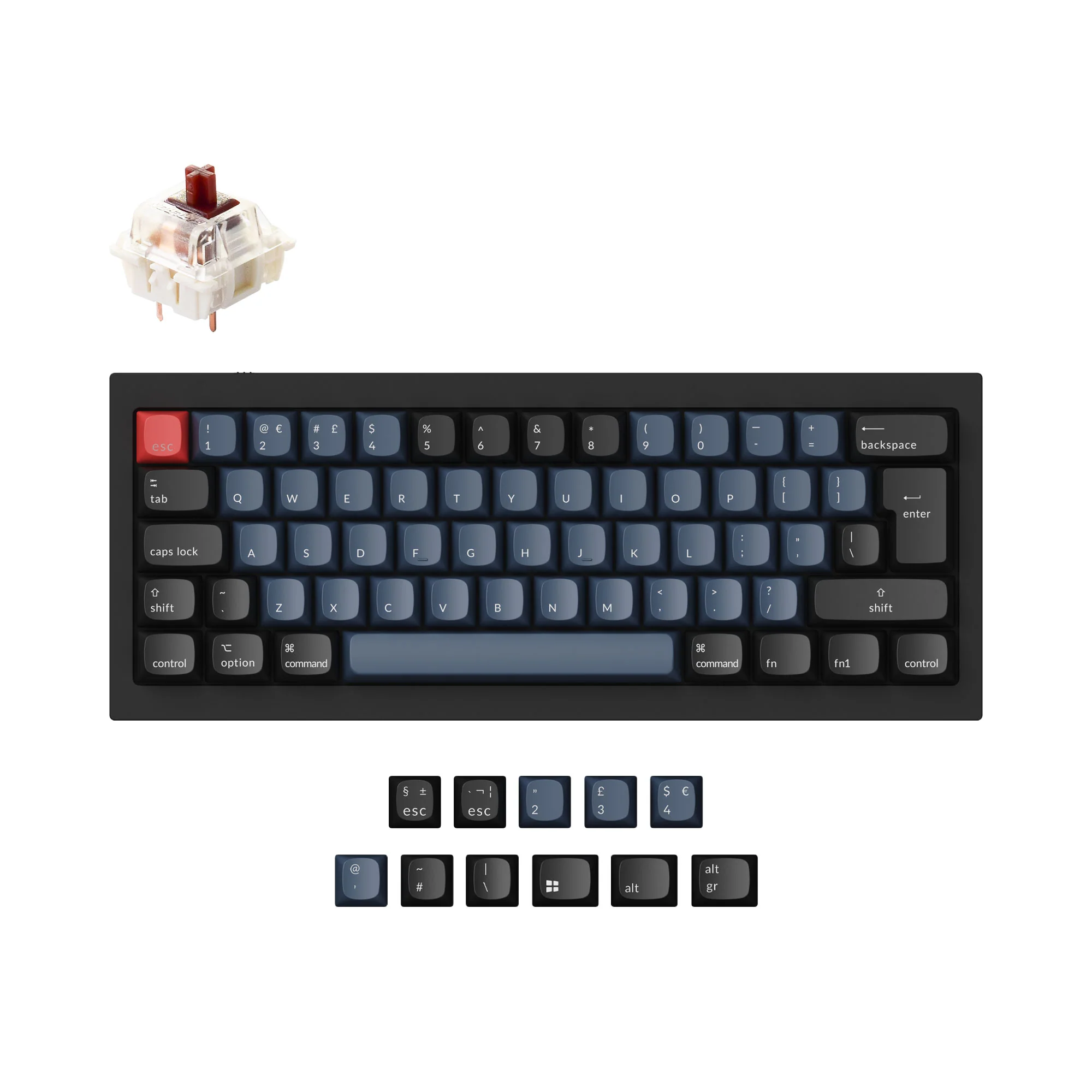 Keychron Q4 QMK Custom Mechanical Keyboard ISO Layout Collection - Image 4