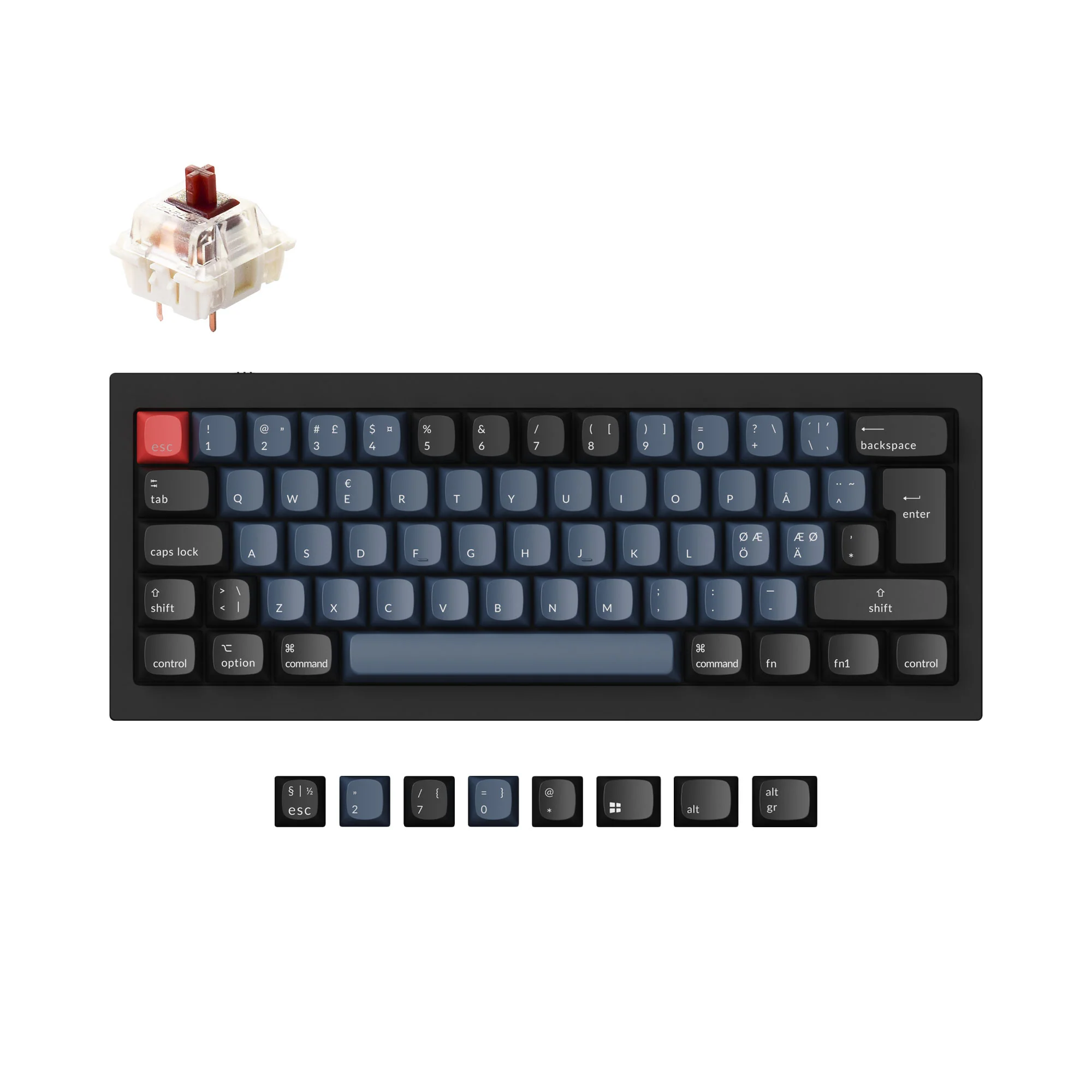 Keychron Q4 QMK Custom Mechanical Keyboard ISO Layout Collection - Image 6