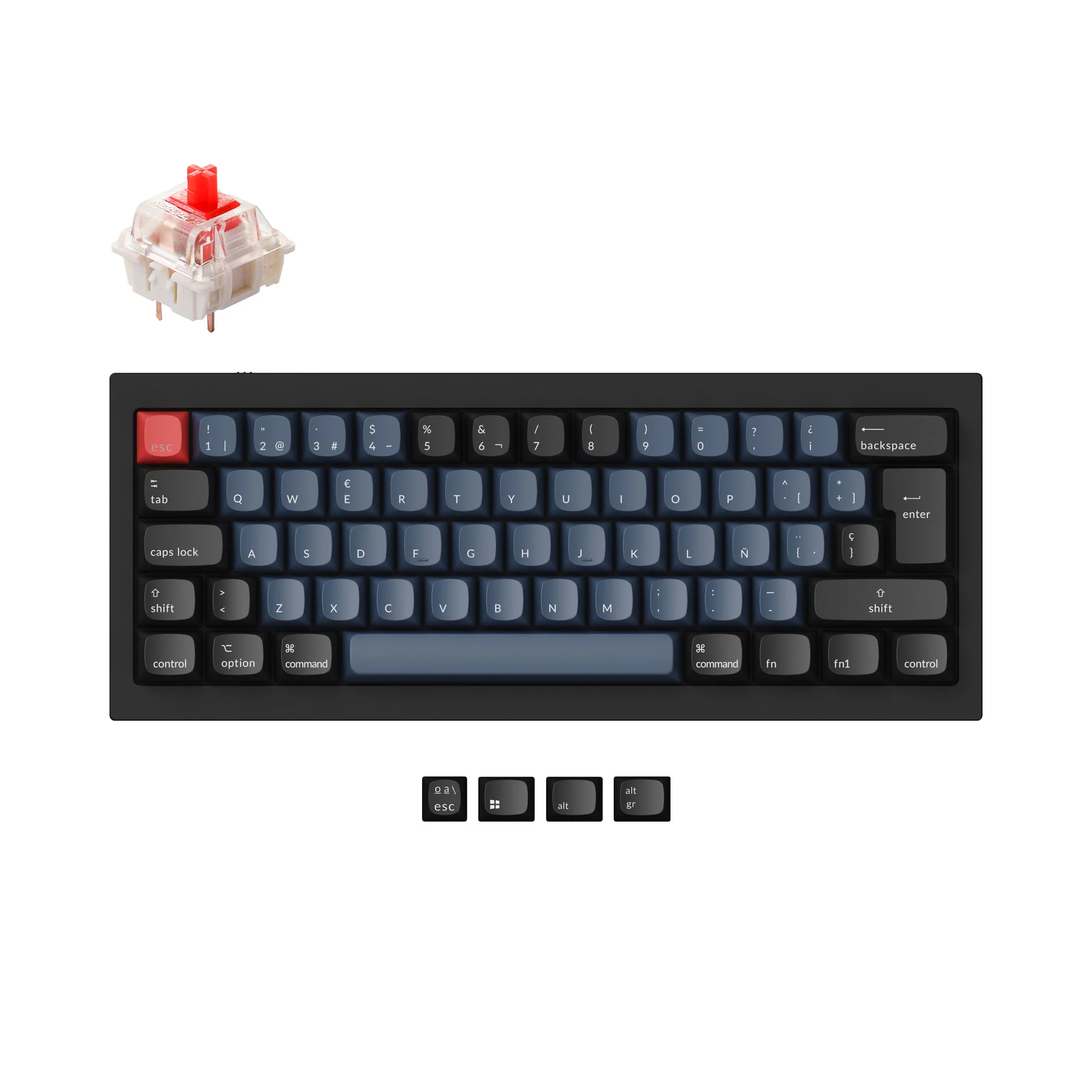 Keychron Q4 QMK Custom Mechanical Keyboard ISO Layout Collection - Image 8