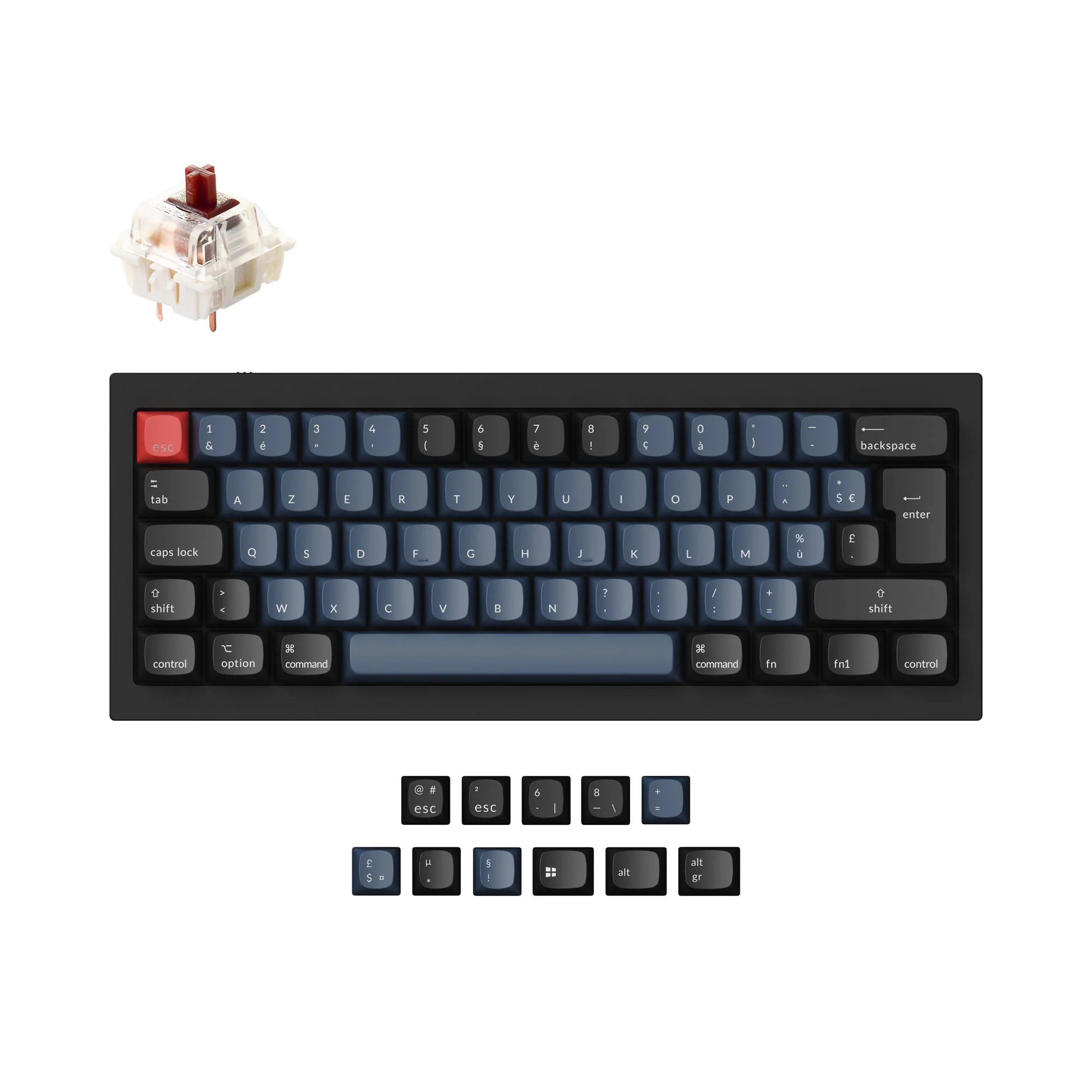 Keychron Q4 QMK Custom Mechanical Keyboard ISO Layout Collection - Image 9