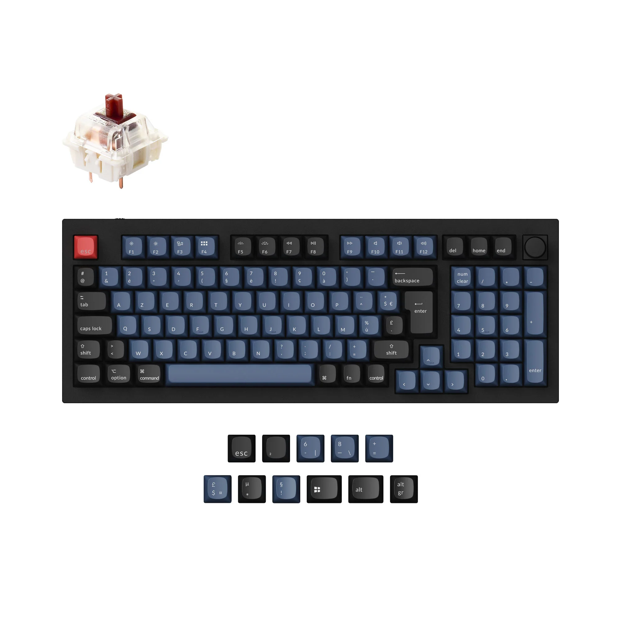 Keychron Q5 QMK Custom Mechanical Keyboard ISO Layout Collection - Image 11