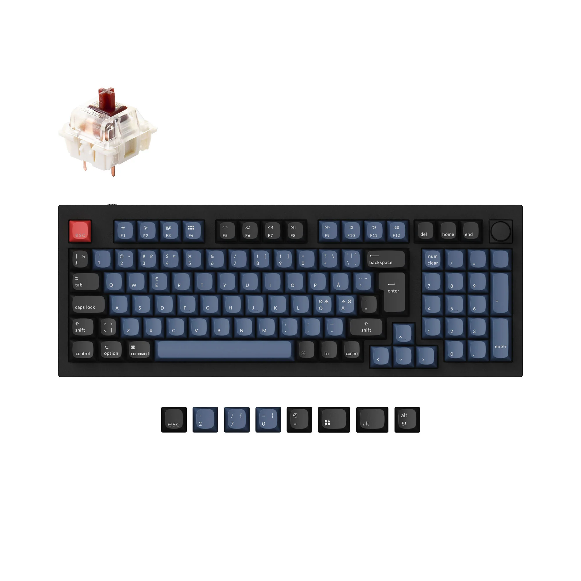 Keychron Q5 QMK Custom Mechanical Keyboard ISO Layout Collection - Image 4