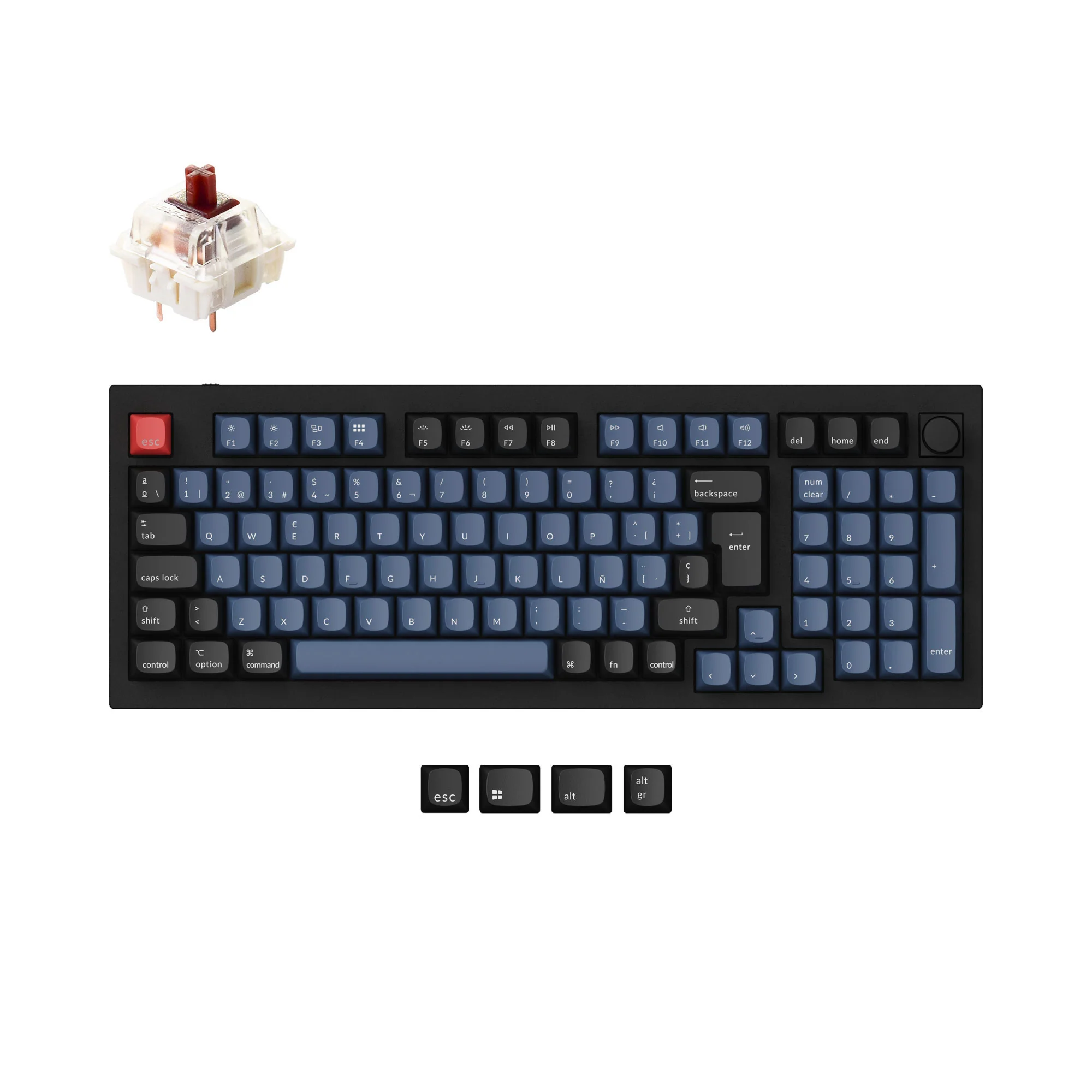 Keychron Q5 QMK Custom Mechanical Keyboard ISO Layout Collection - Image 6