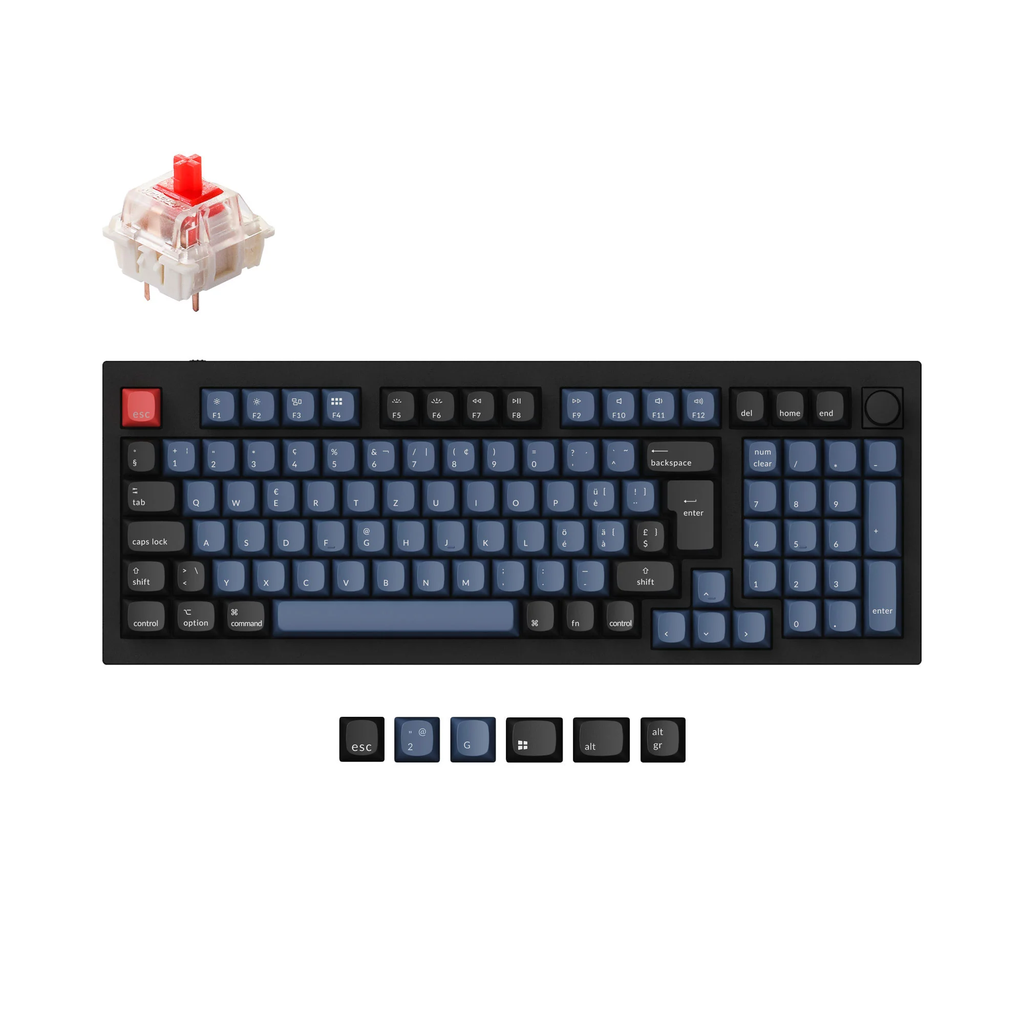 Keychron Q5 QMK Custom Mechanical Keyboard ISO Layout Collection - Image 7