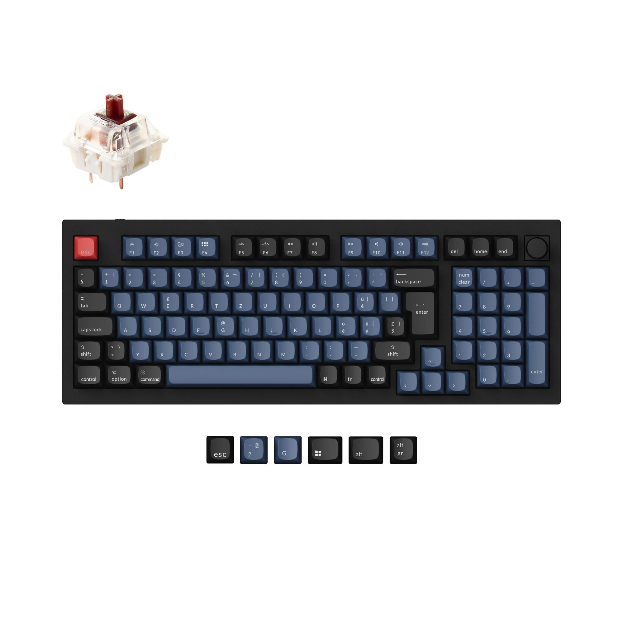 Keychron Q5 QMK Custom Mechanical Keyboard ISO Layout Collection - Image 8