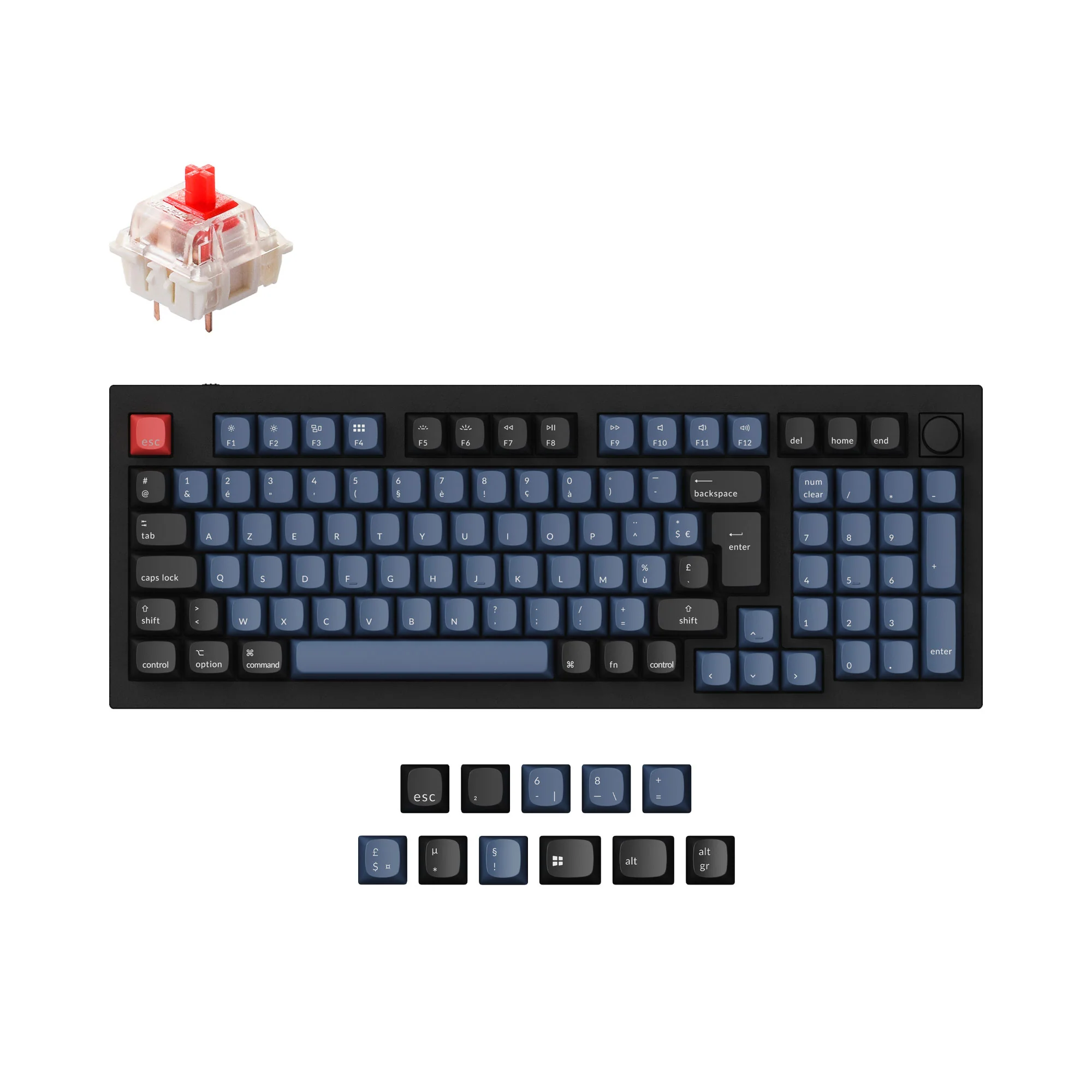 Keychron Q5 QMK Custom Mechanical Keyboard ISO Layout Collection - Image 9