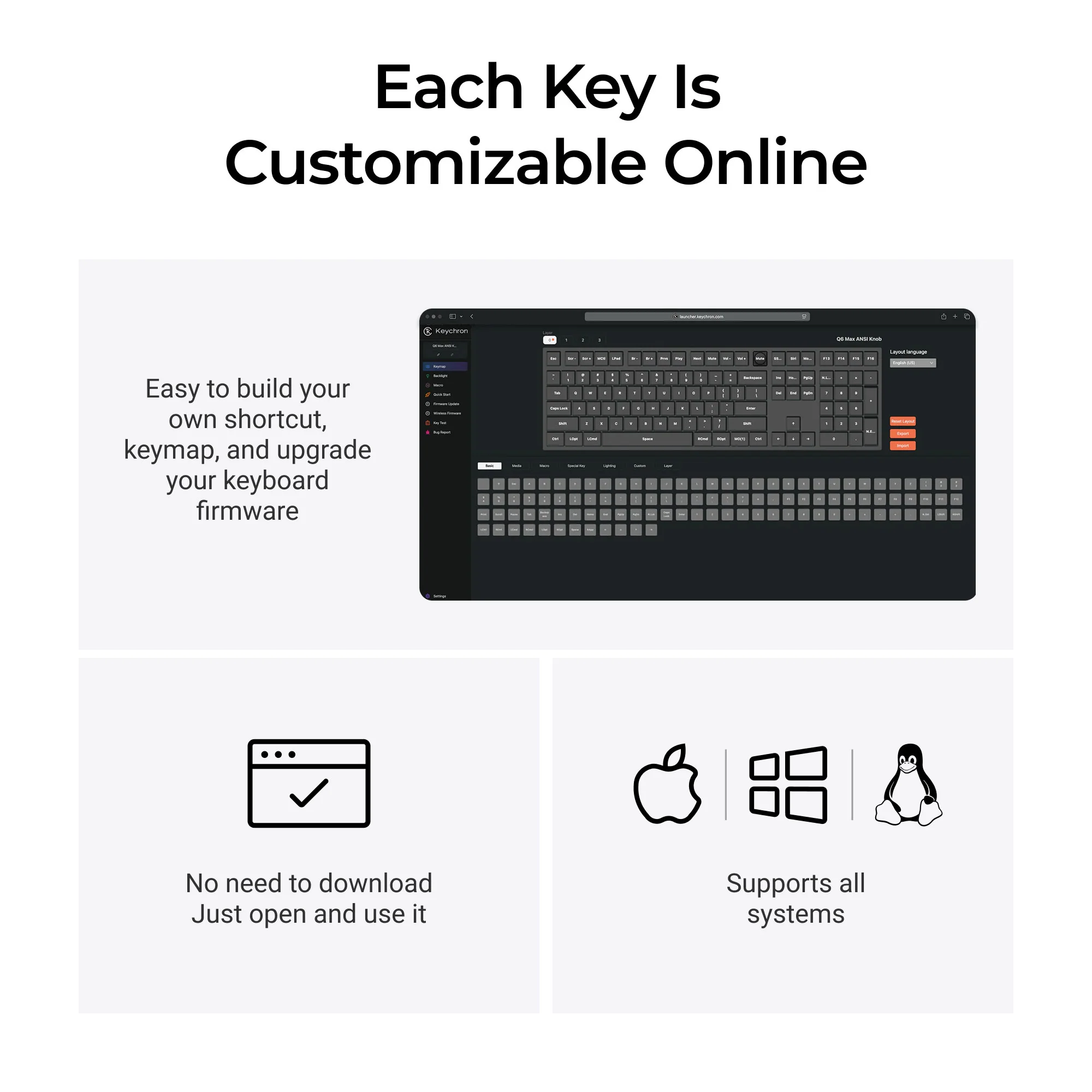 Keychron Q6 Max QMK/VIA Wireless Custom Mechanical Keyboard - Image 6