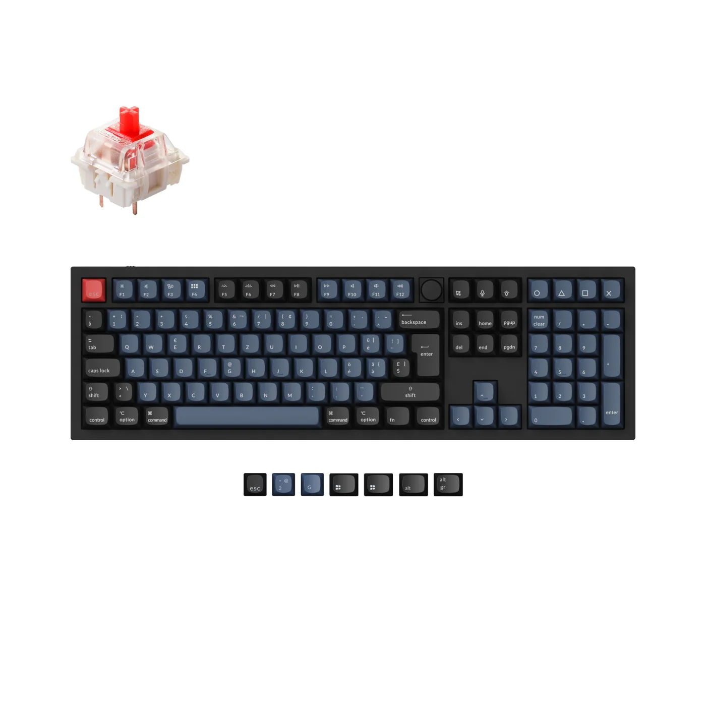 Keychron Q6 QMK Custom Mechanical Keyboard ISO Layout Collection - Image 11