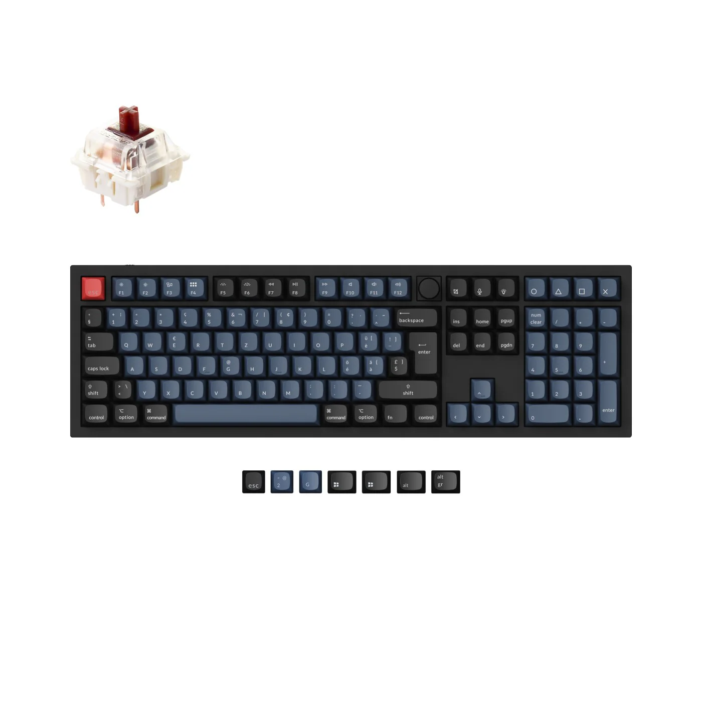 Keychron Q6 QMK Custom Mechanical Keyboard ISO Layout Collection - Image 12