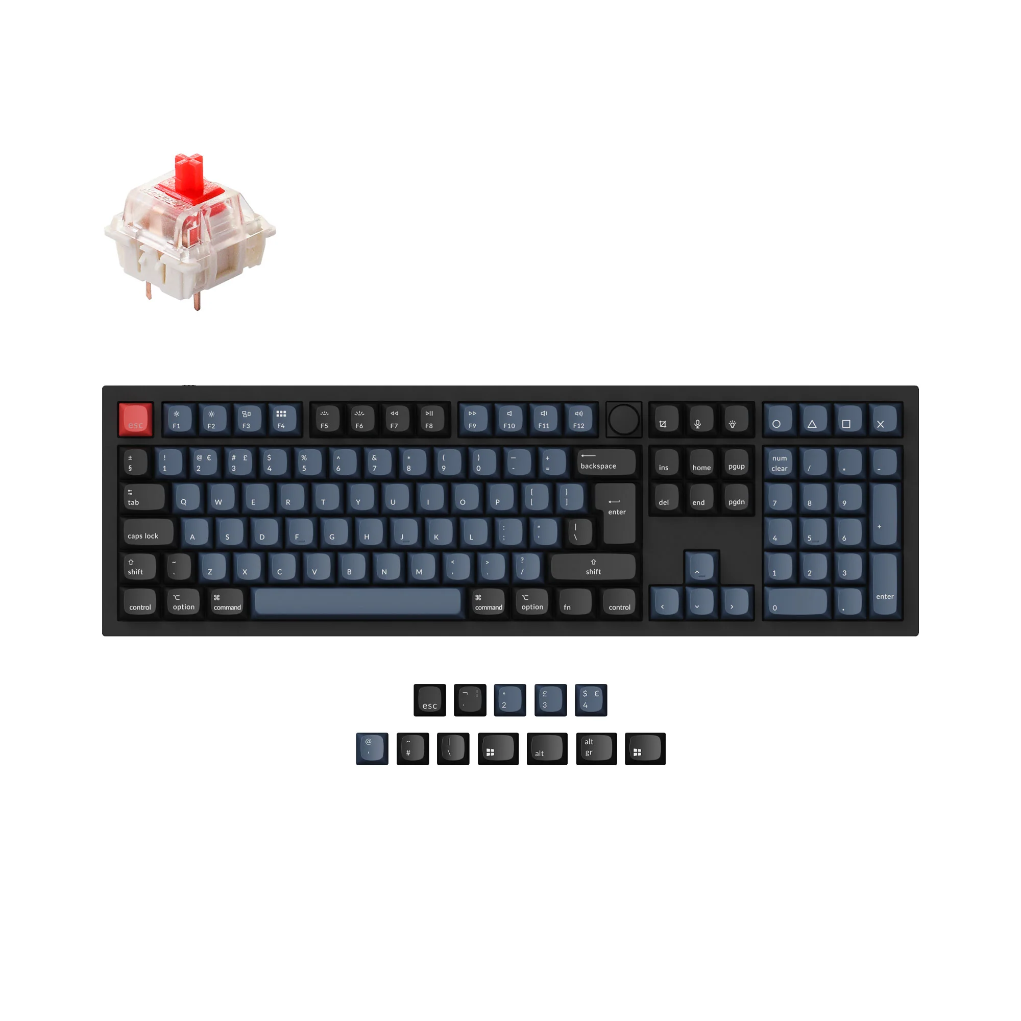 Keychron Q6 QMK Custom Mechanical Keyboard ISO Layout Collection - Image 3