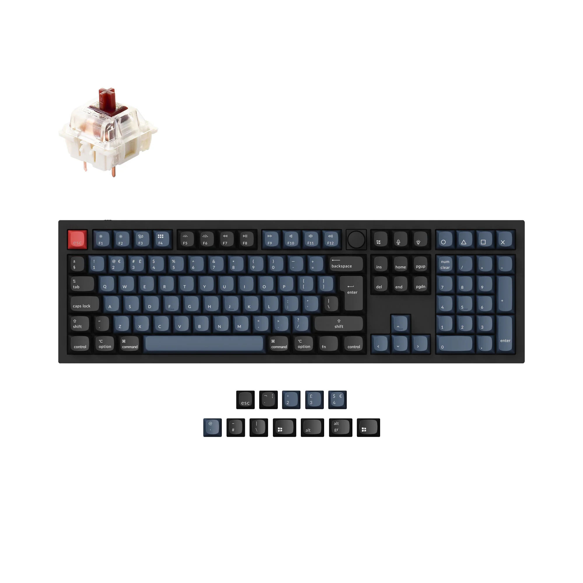 Keychron Q6 QMK Custom Mechanical Keyboard ISO Layout Collection - Image 4
