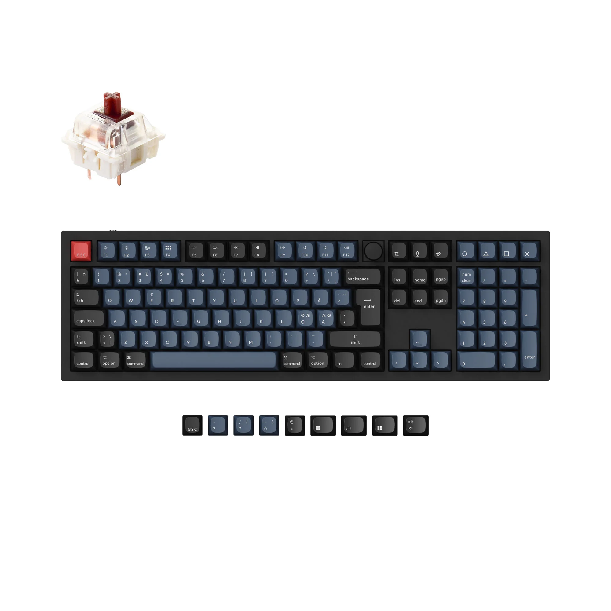 Keychron Q6 QMK Custom Mechanical Keyboard ISO Layout Collection - Image 6