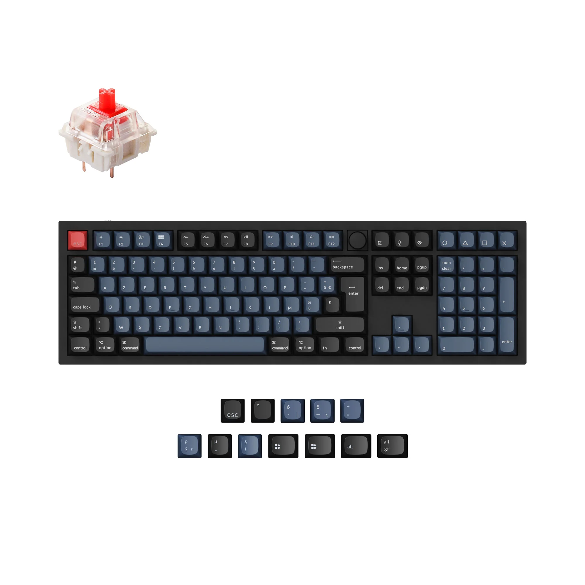 Keychron Q6 QMK Custom Mechanical Keyboard ISO Layout Collection - Image 7