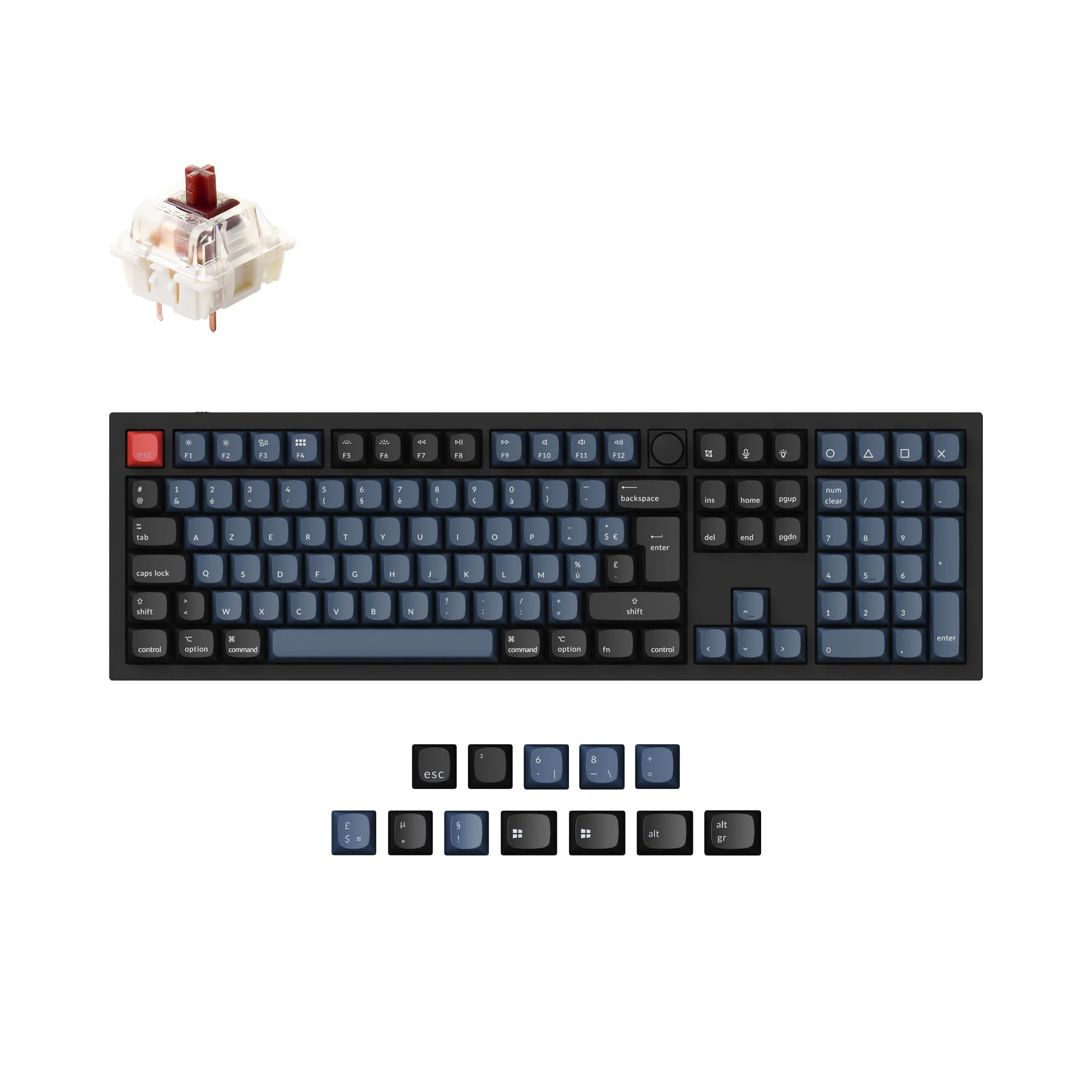 Keychron Q6 QMK Custom Mechanical Keyboard ISO Layout Collection - Image 8