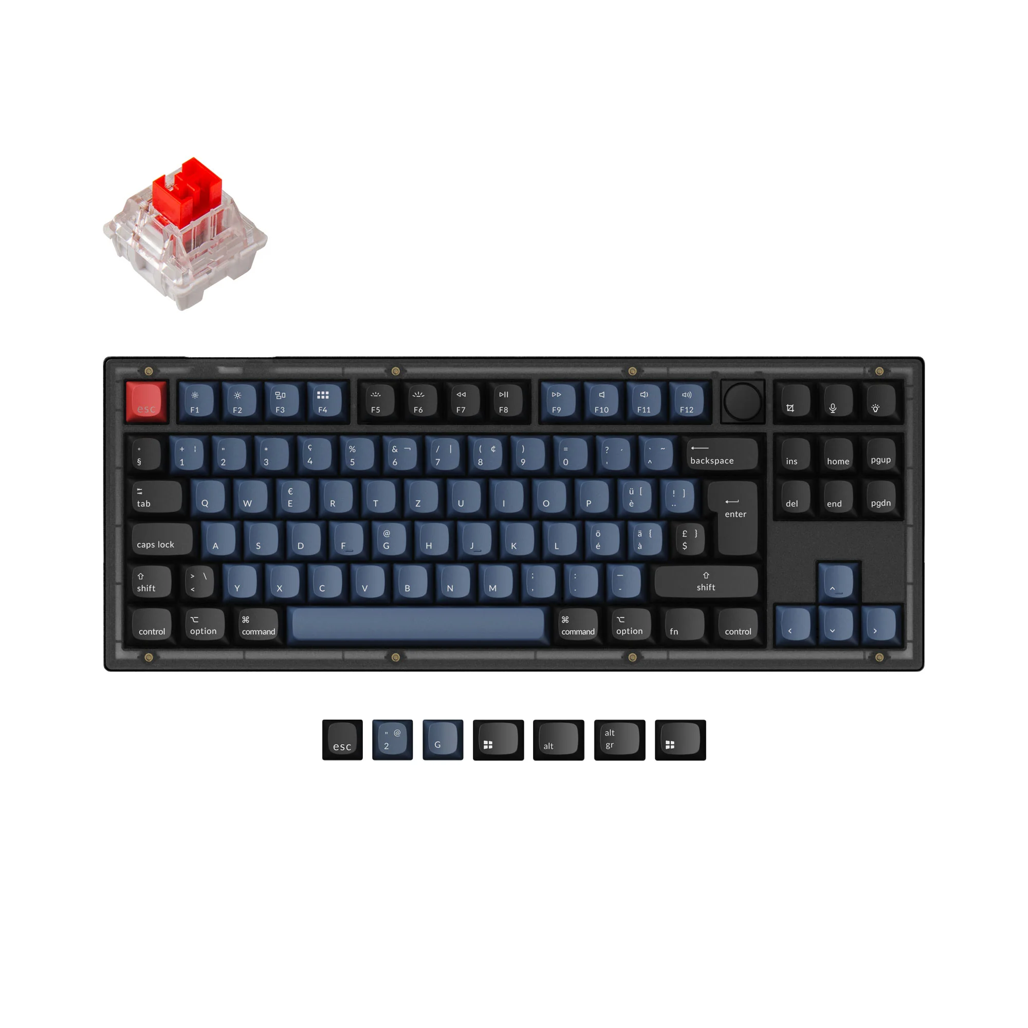 Keychron V3 QMK Custom Mechanical Keyboard ISO Layout Collection - Image 11