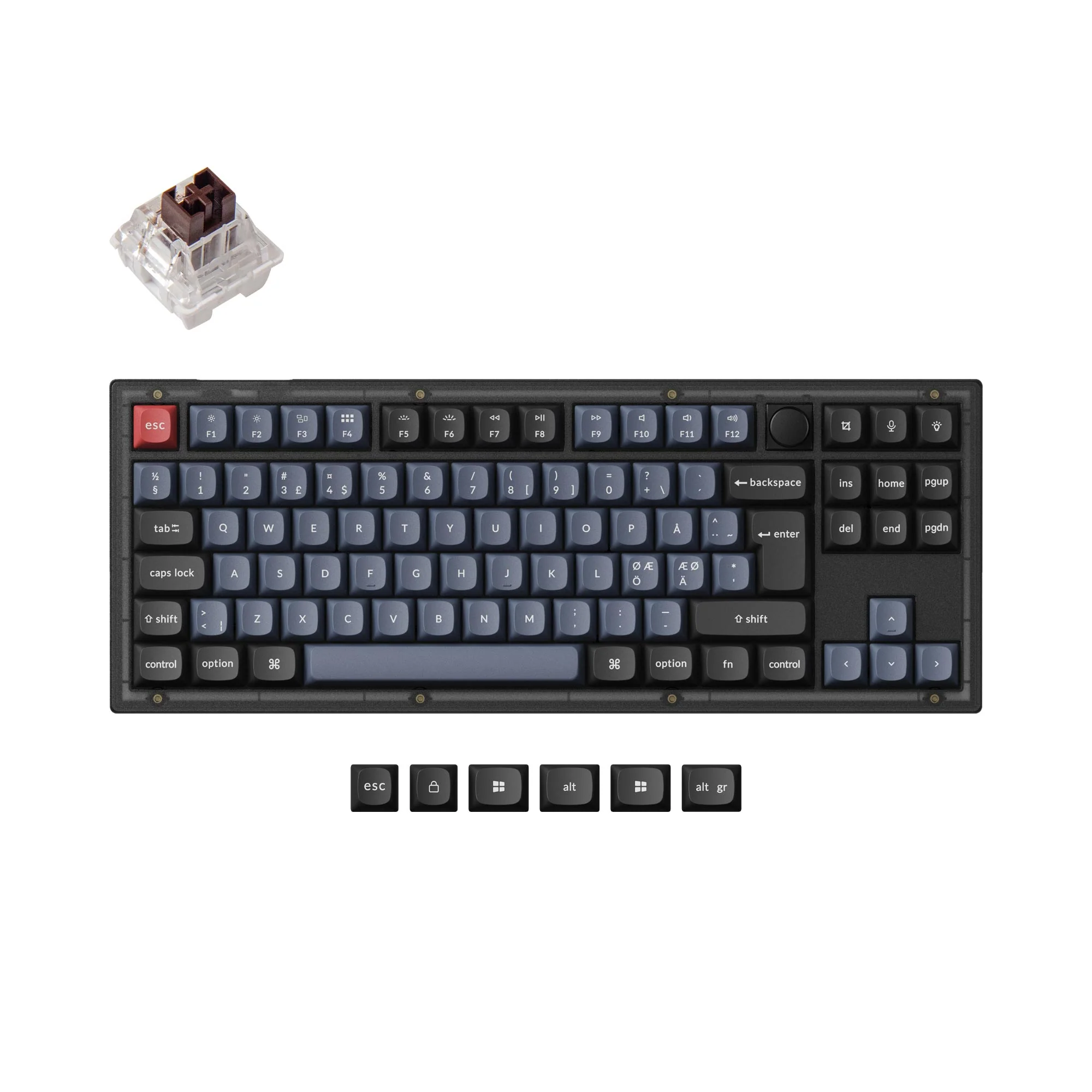 Keychron V3 QMK Custom Mechanical Keyboard ISO Layout Collection - Image 14