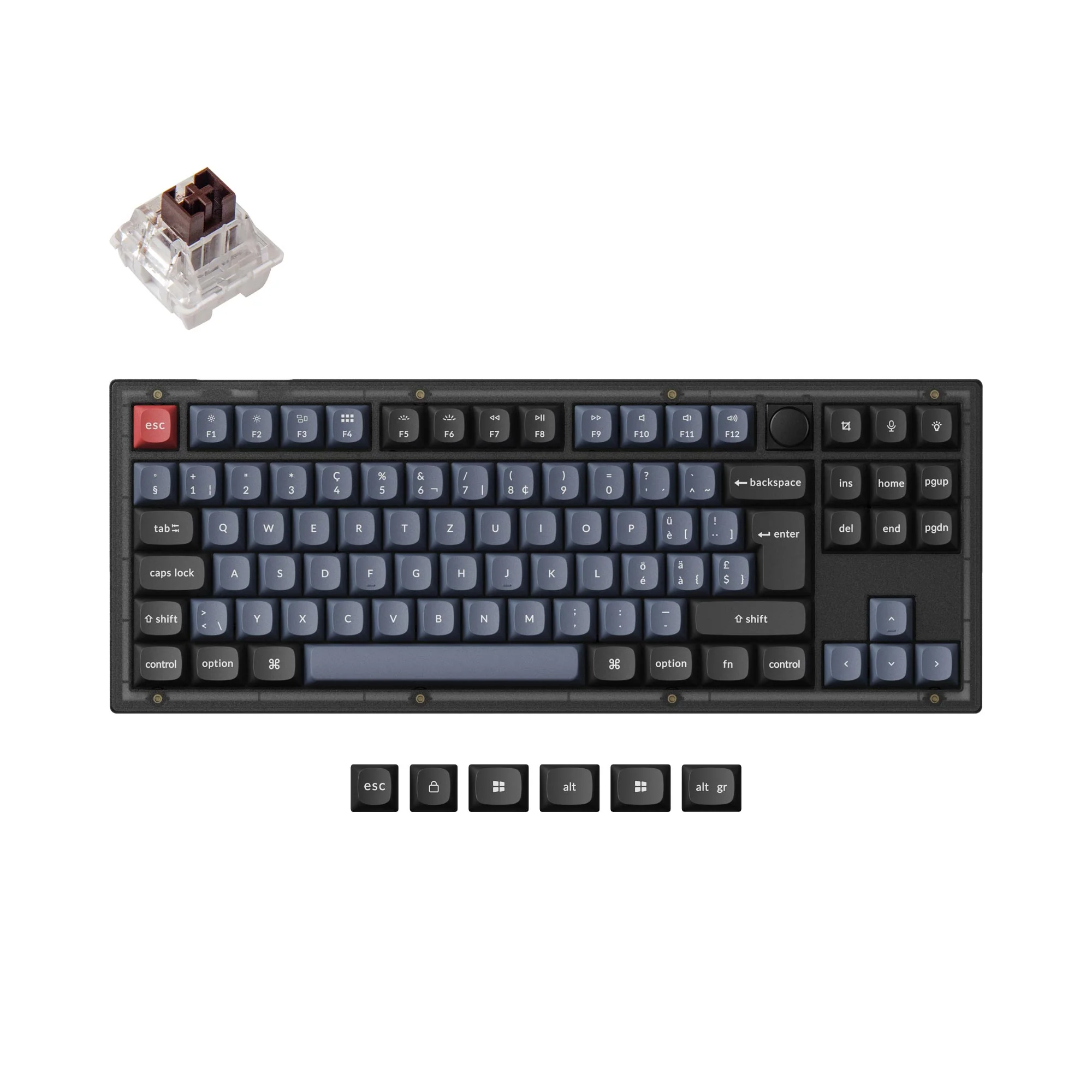 Keychron V3 QMK Custom Mechanical Keyboard ISO Layout Collection - Image 16