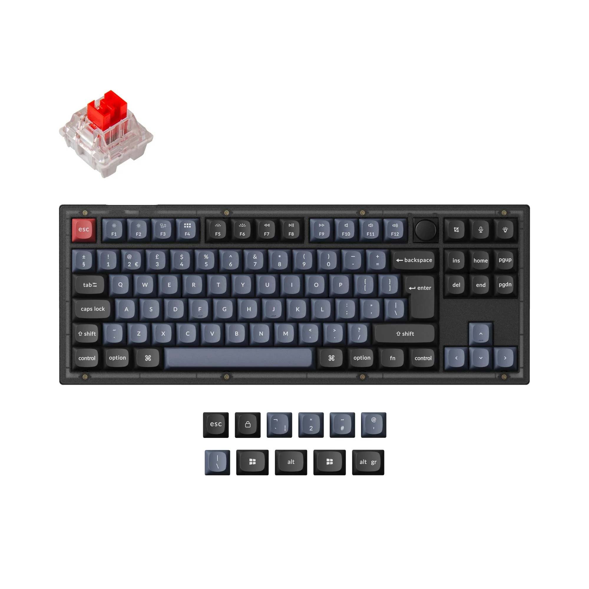 Keychron V3 QMK Custom Mechanical Keyboard ISO Layout Collection - Image 17