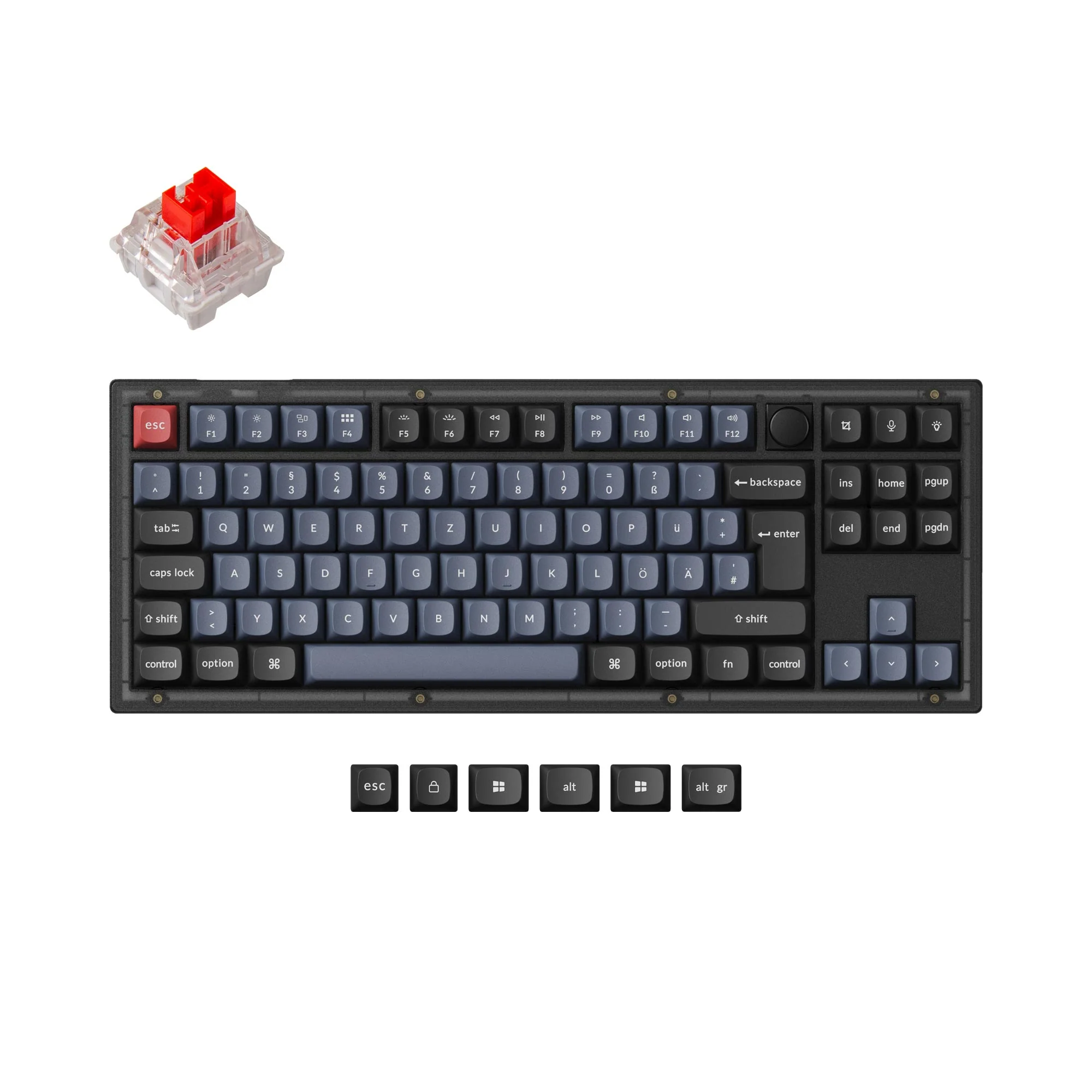 Keychron V3 QMK Custom Mechanical Keyboard ISO Layout Collection - Image 19