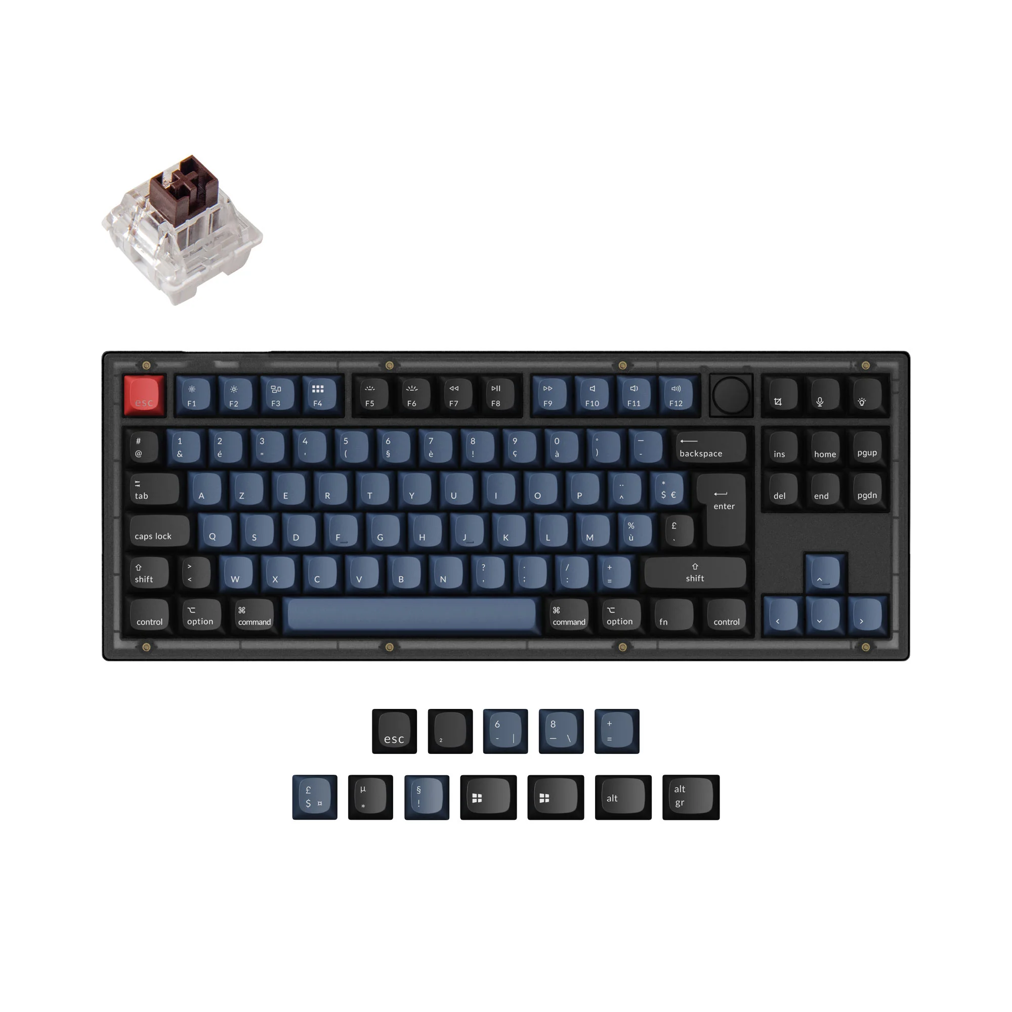 Keychron V3 QMK Custom Mechanical Keyboard ISO Layout Collection - Image 6