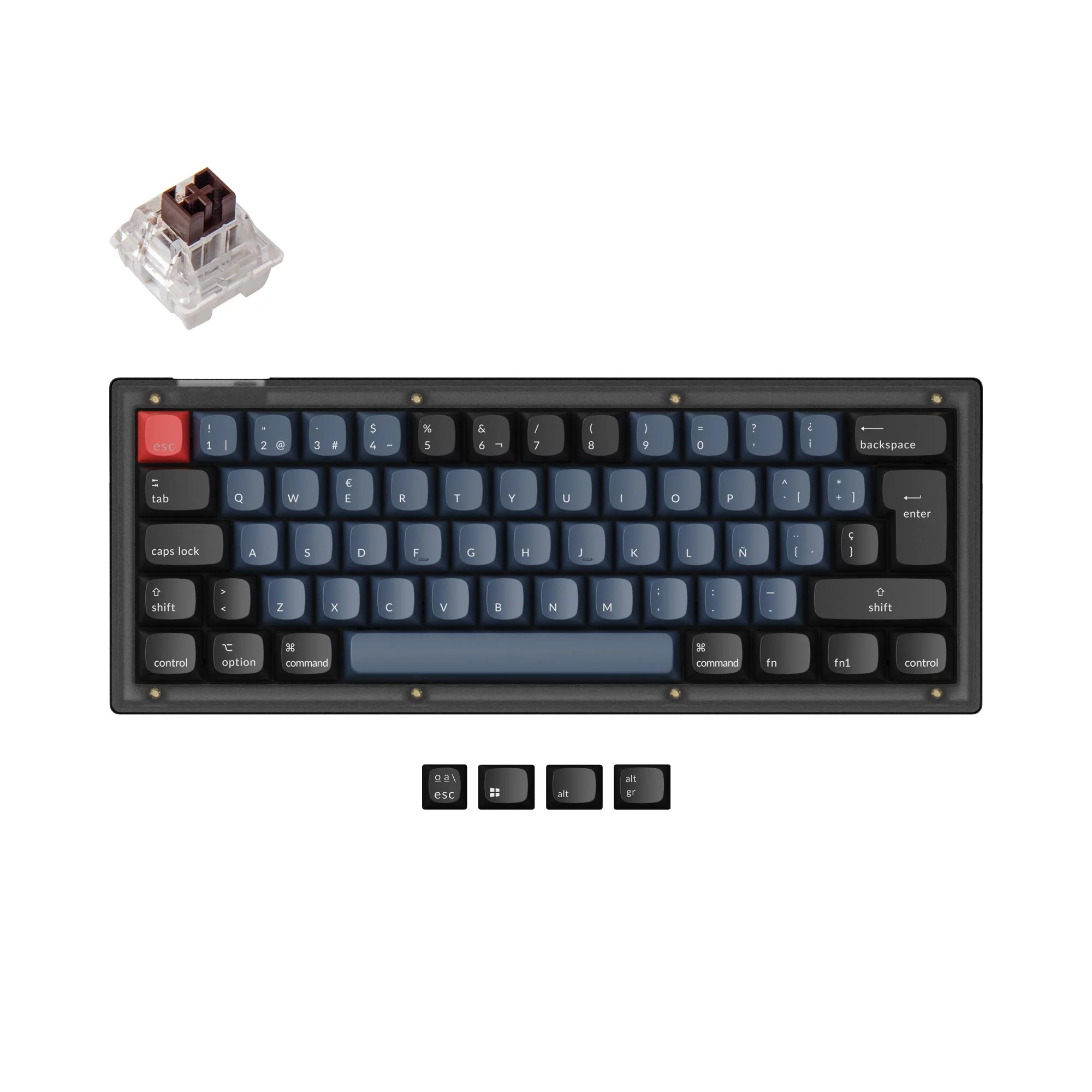 Keychron V4 QMK Custom Mechanical Keyboard ISO Layout Collection - Image 12