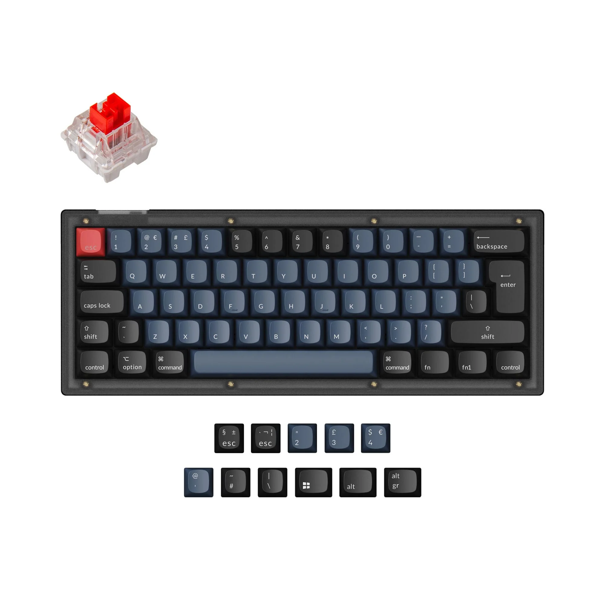 Keychron V4 QMK Custom Mechanical Keyboard ISO Layout Collection - Image 3