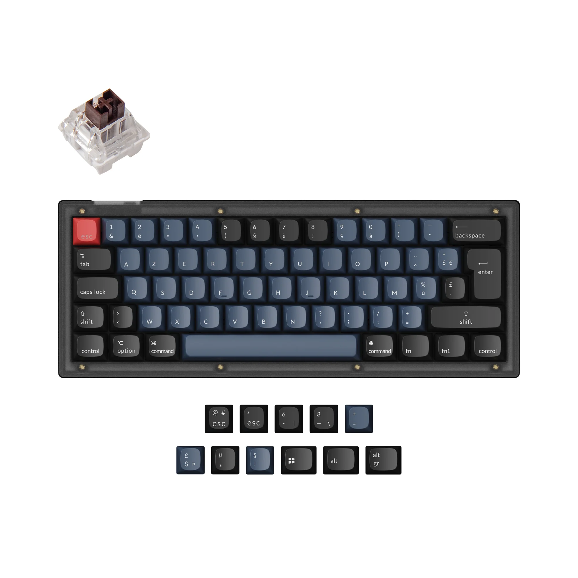 Keychron V4 QMK Custom Mechanical Keyboard ISO Layout Collection - Image 6
