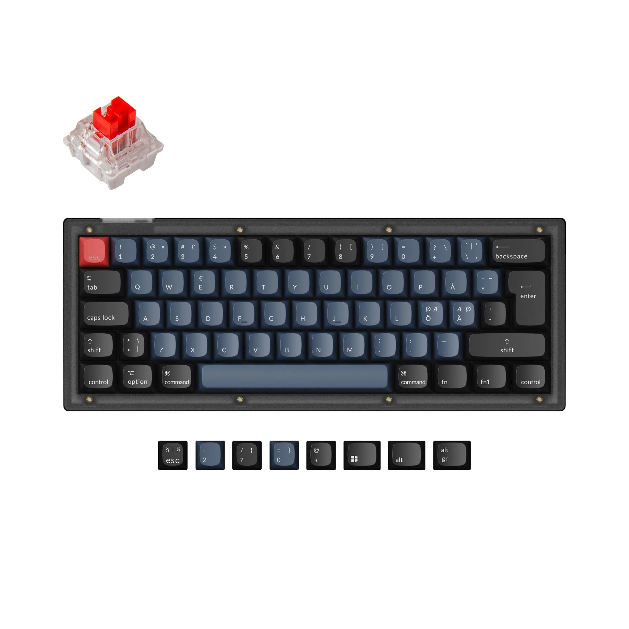 Keychron V4 QMK Custom Mechanical Keyboard ISO Layout Collection - Image 7