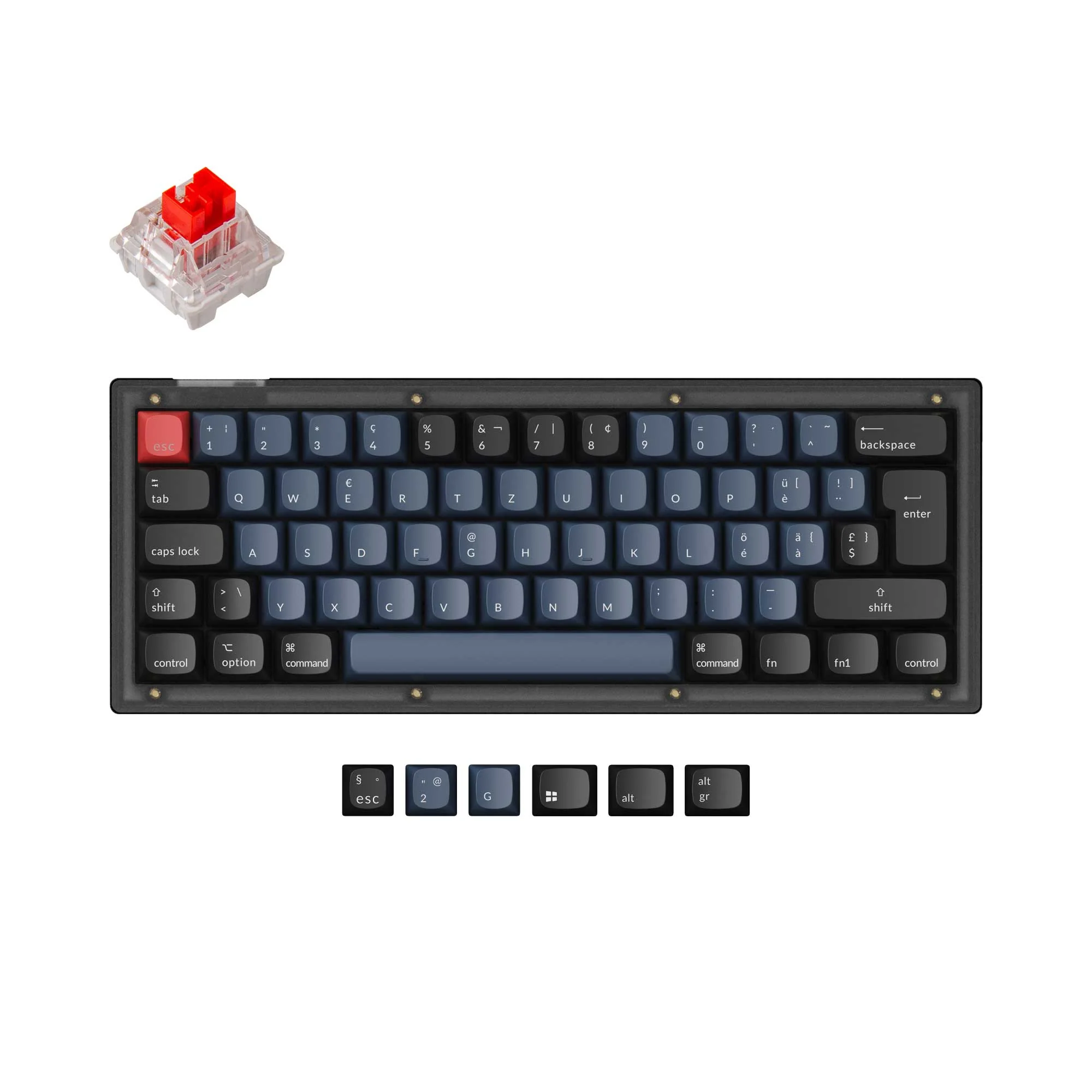 Keychron V4 QMK Custom Mechanical Keyboard ISO Layout Collection - Image 9