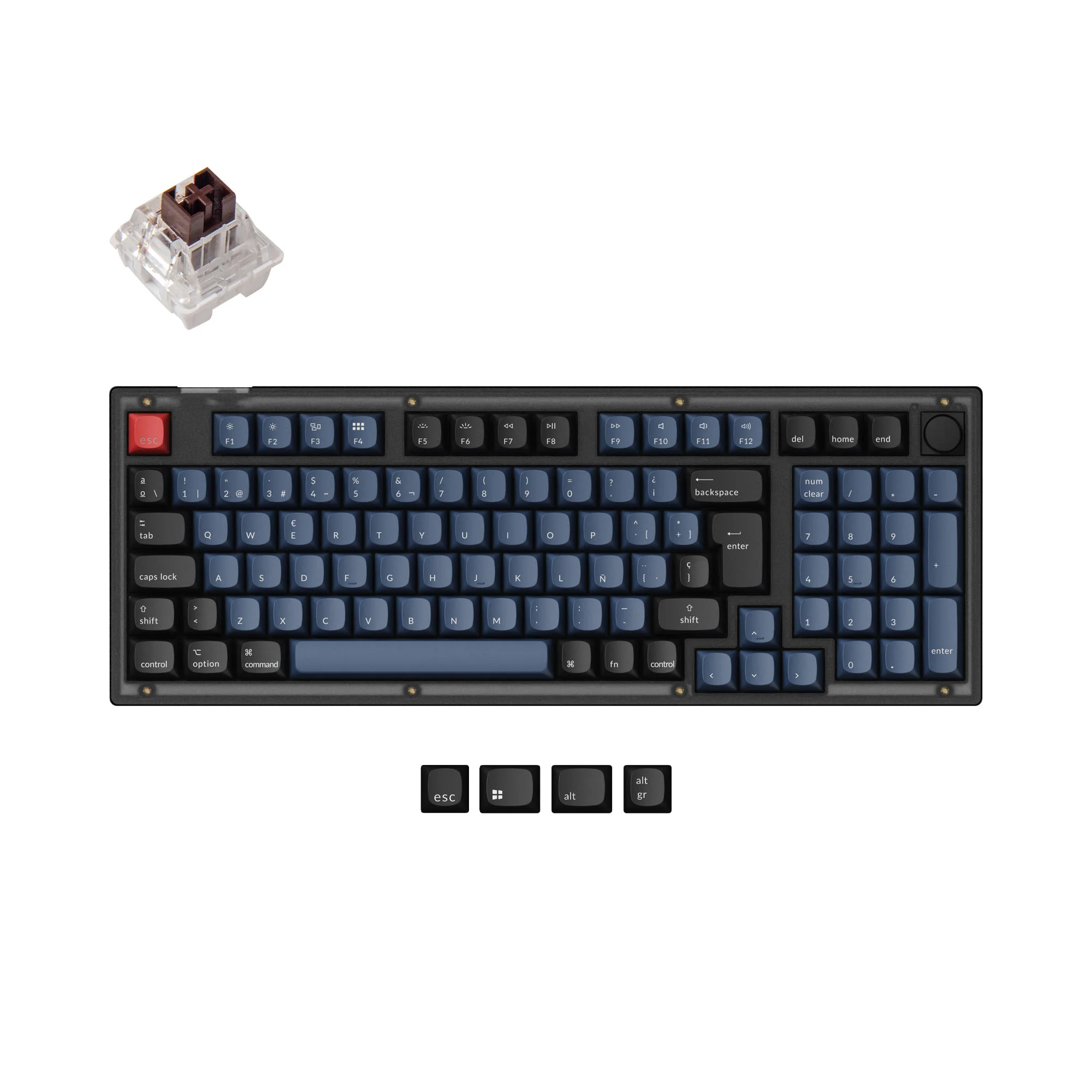 Keychron V5 QMK Custom Mechanical Keyboard ISO Layout Collection - Image 12