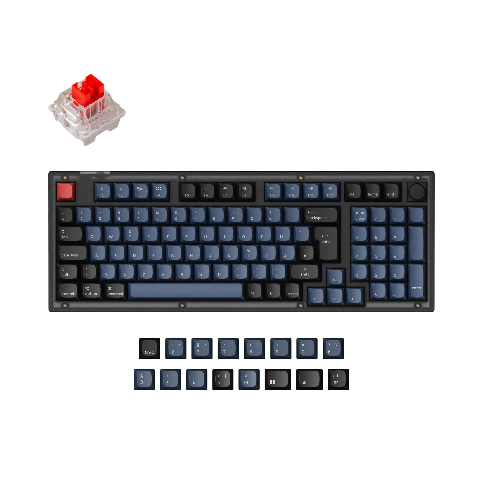 Keychron V5 QMK Custom Mechanical Keyboard ISO Layout Collection - Image 5