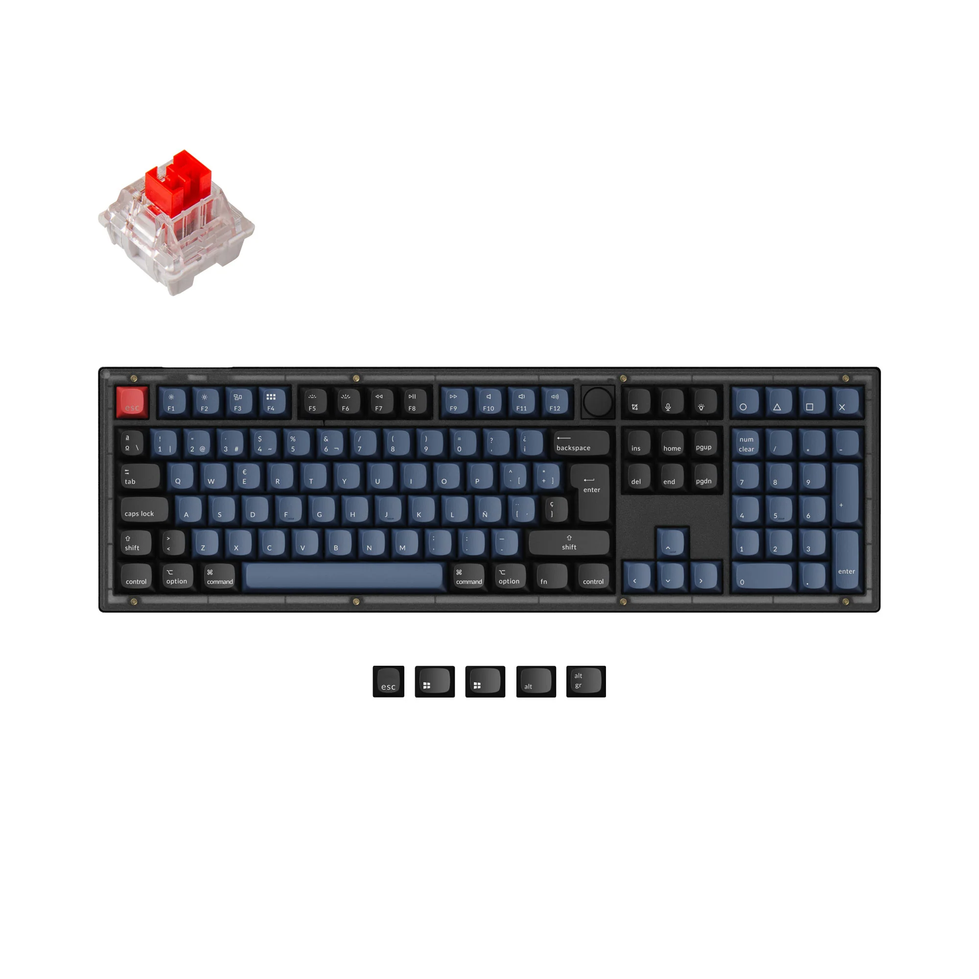 Keychron V6 QMK Custom Mechanical Keyboard ISO Layout Collection - Image 11
