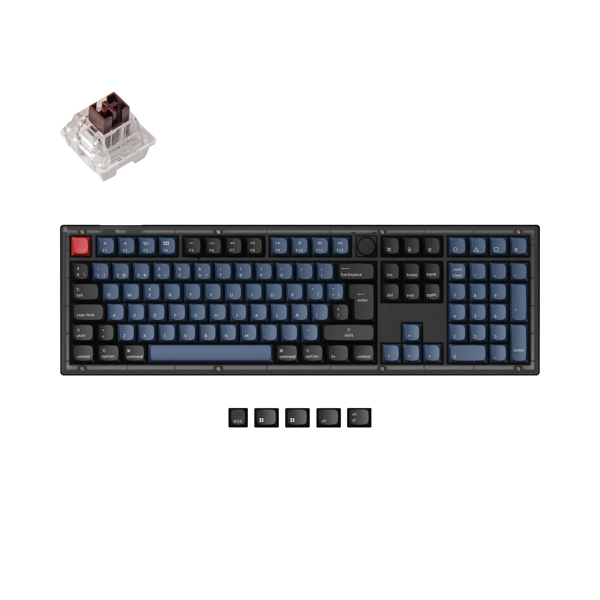 Keychron V6 QMK Custom Mechanical Keyboard ISO Layout Collection - Image 12