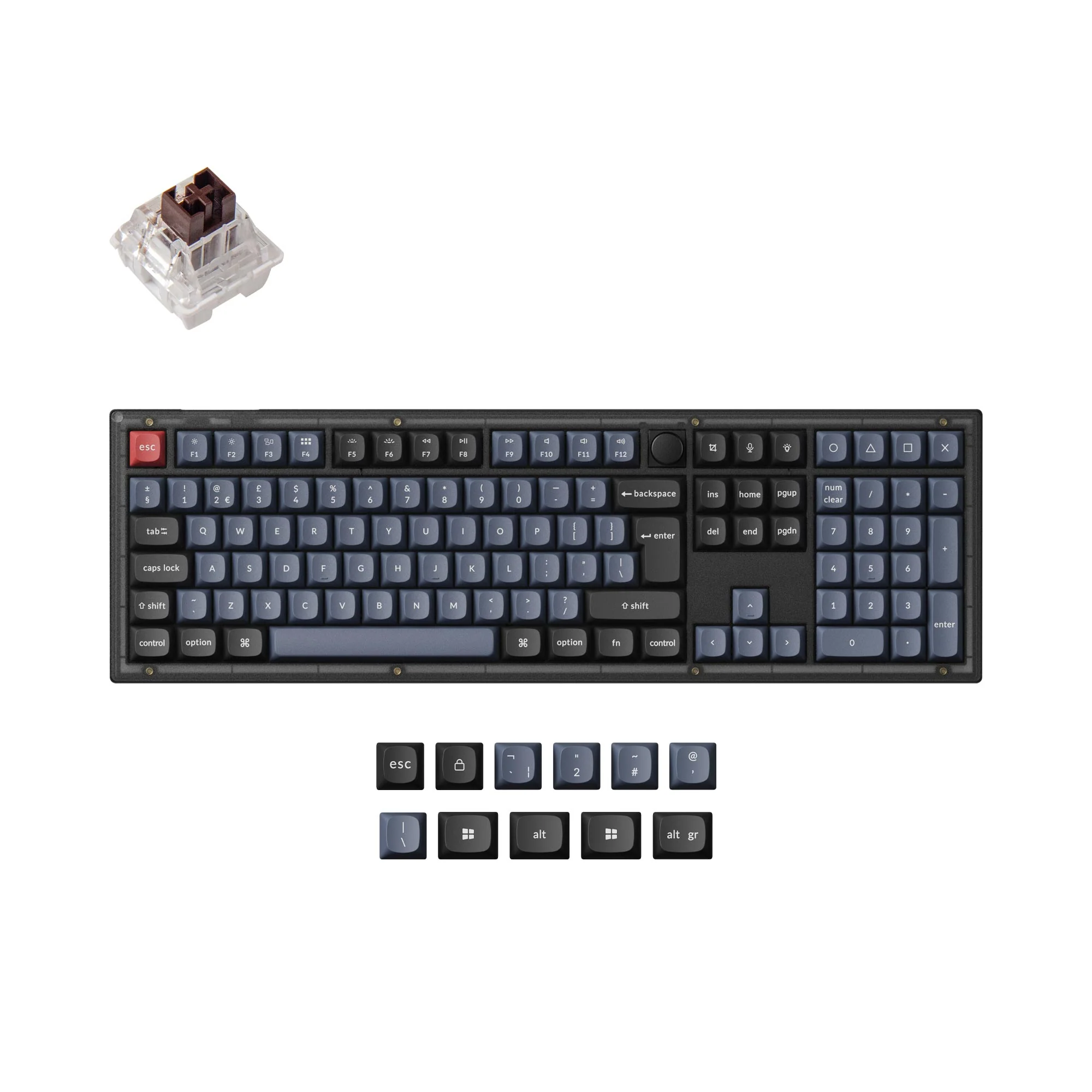 Keychron V6 QMK Custom Mechanical Keyboard ISO Layout Collection - Image 14