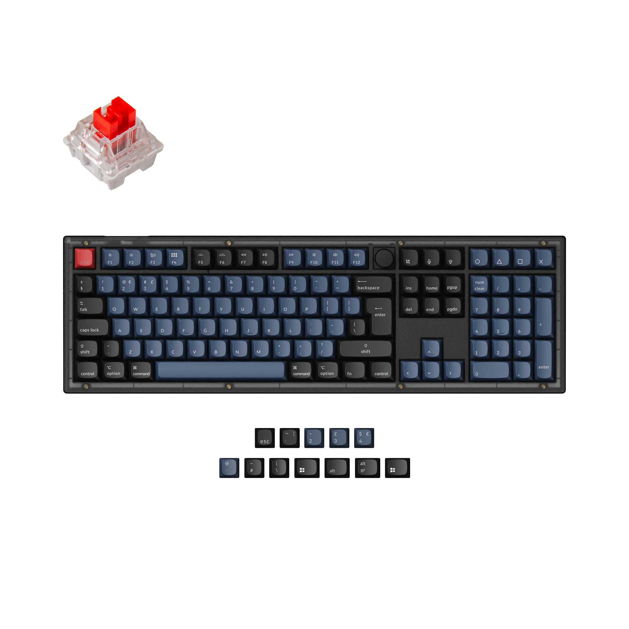 Keychron V6 QMK Custom Mechanical Keyboard ISO Layout Collection - Image 3