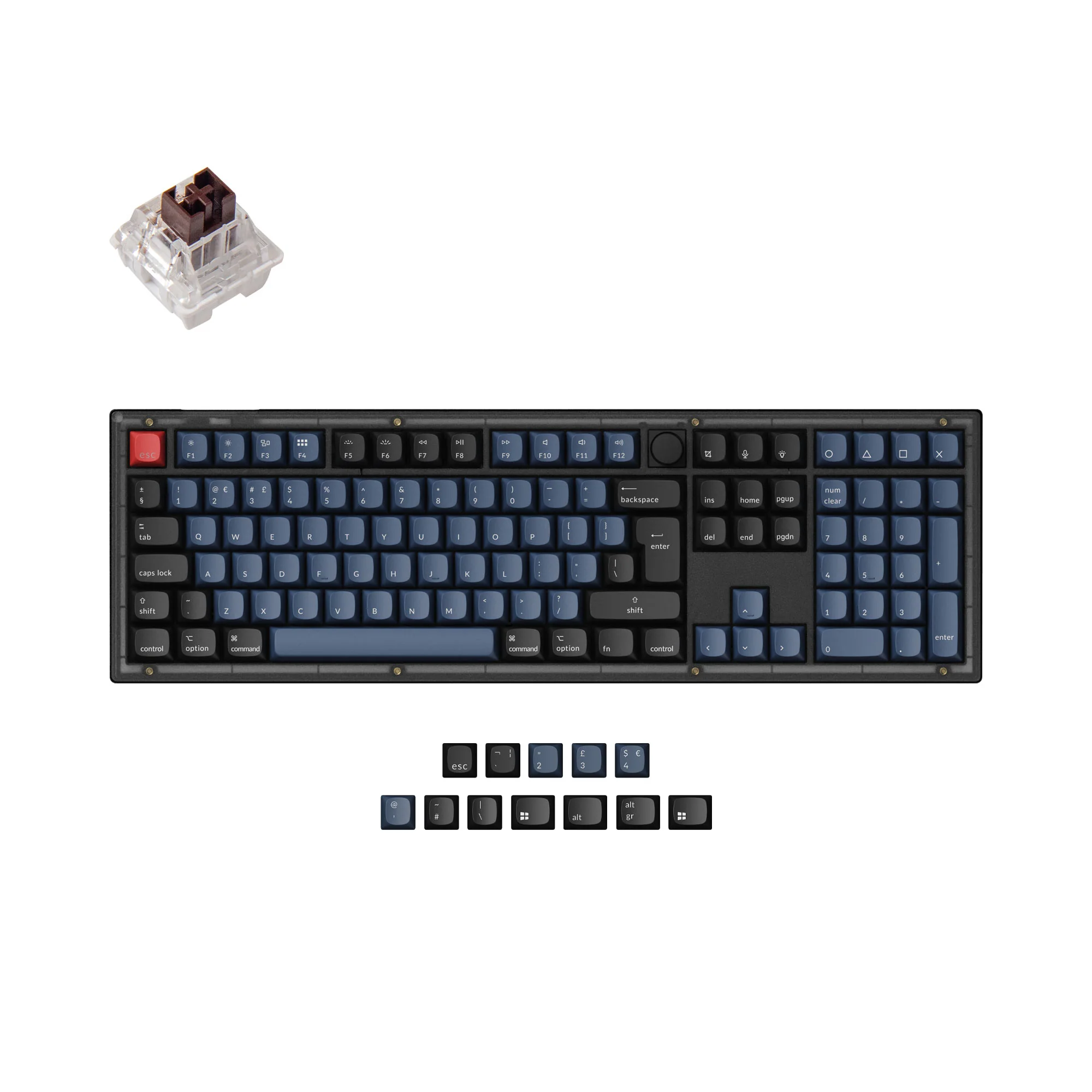 Keychron V6 QMK Custom Mechanical Keyboard ISO Layout Collection - Image 4