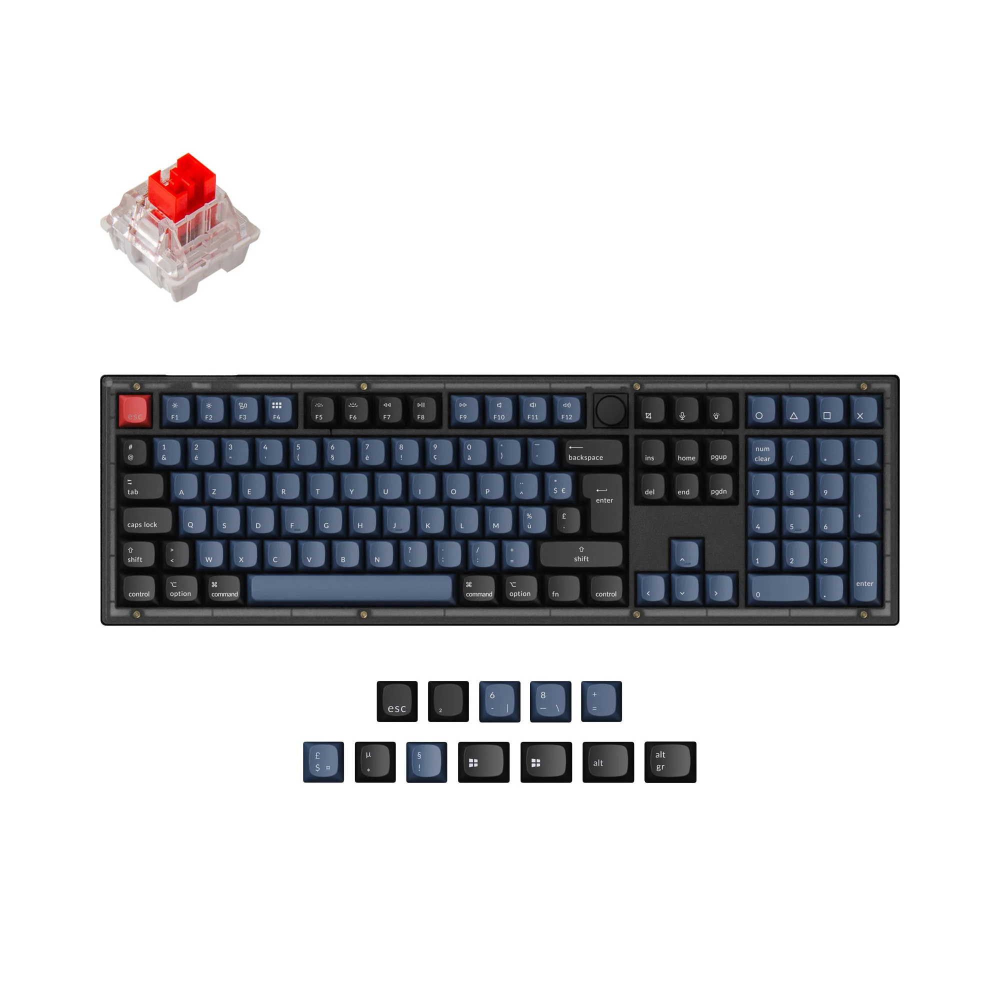Keychron V6 QMK Custom Mechanical Keyboard ISO Layout Collection - Image 5