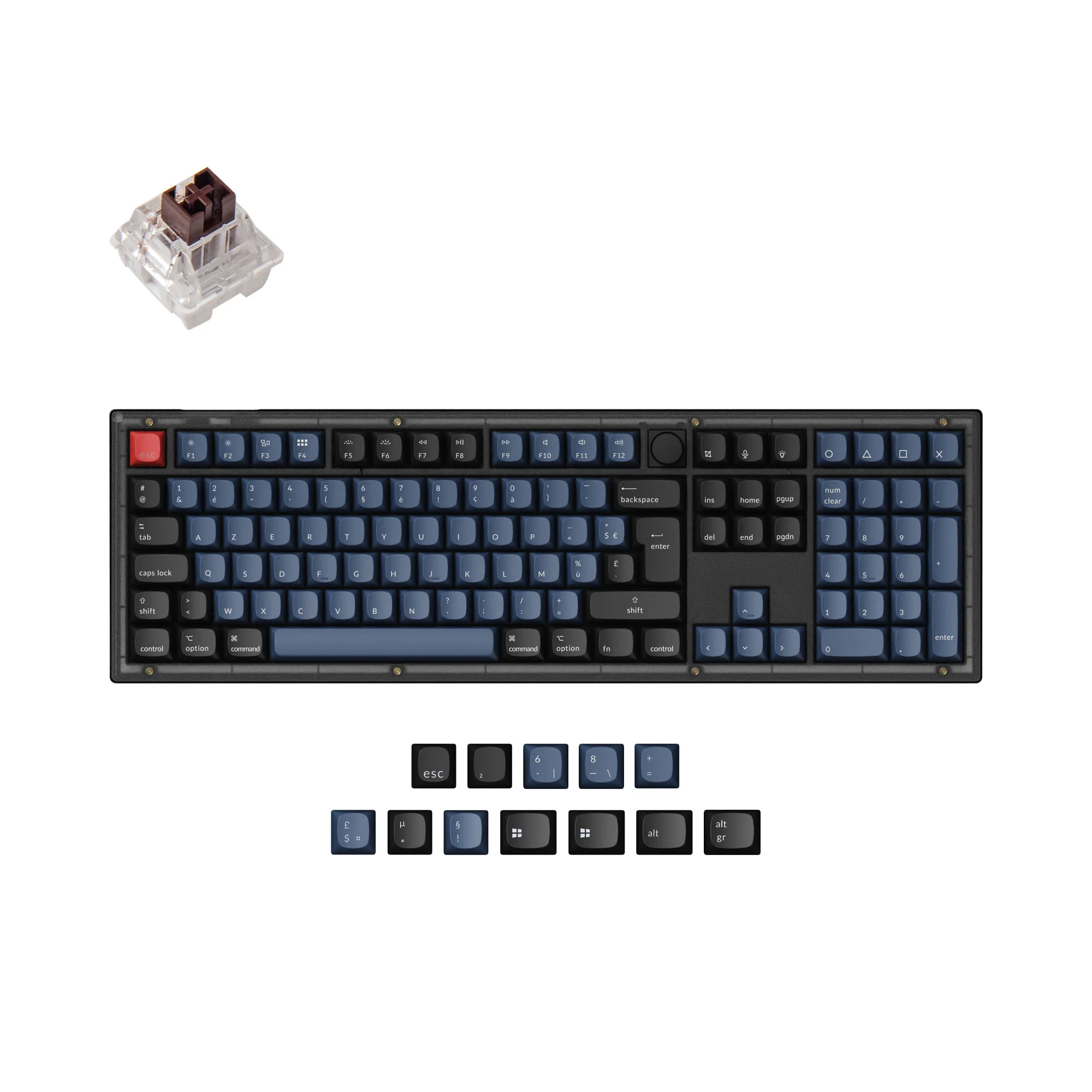 Keychron V6 QMK Custom Mechanical Keyboard ISO Layout Collection - Image 6