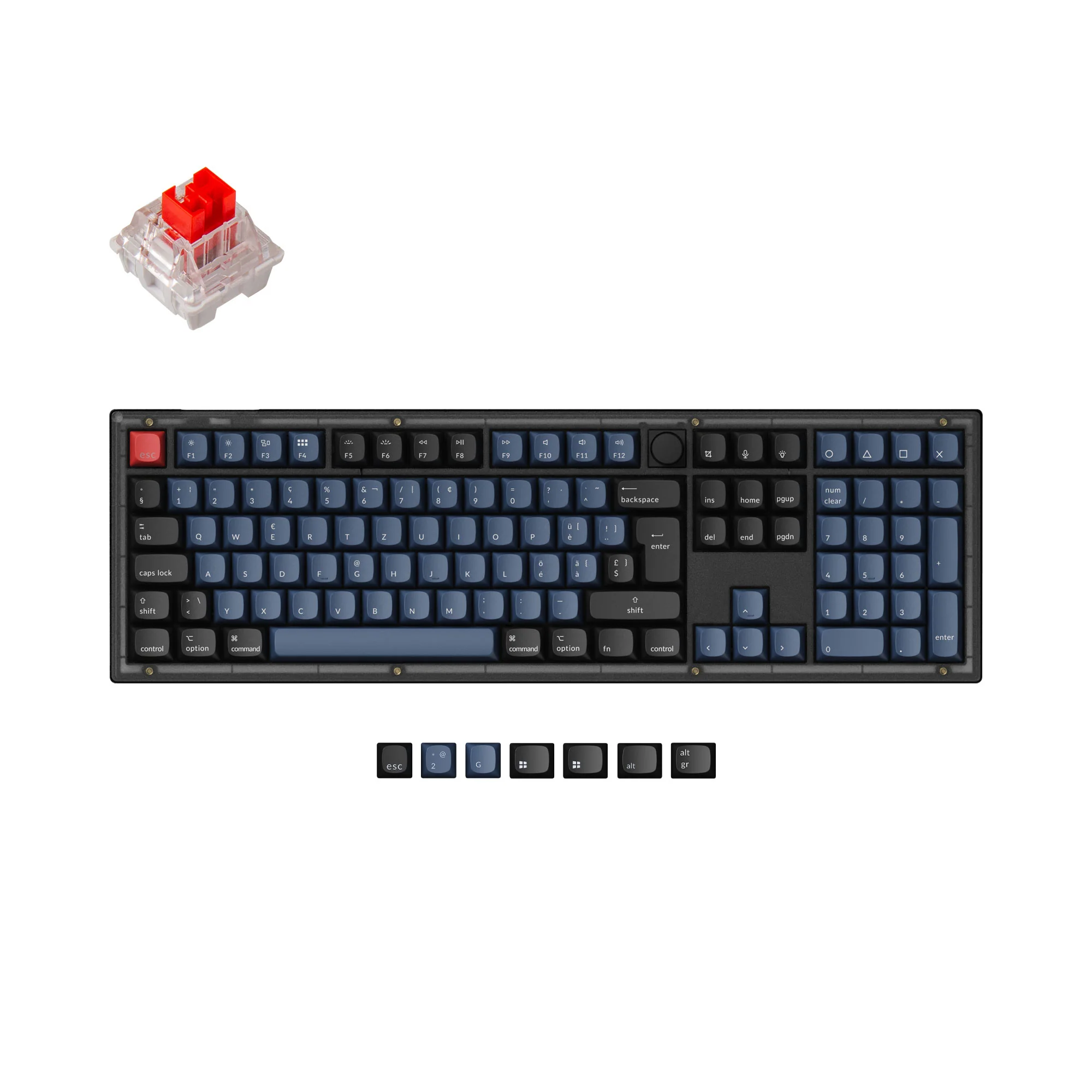 Keychron V6 QMK Custom Mechanical Keyboard ISO Layout Collection - Image 9